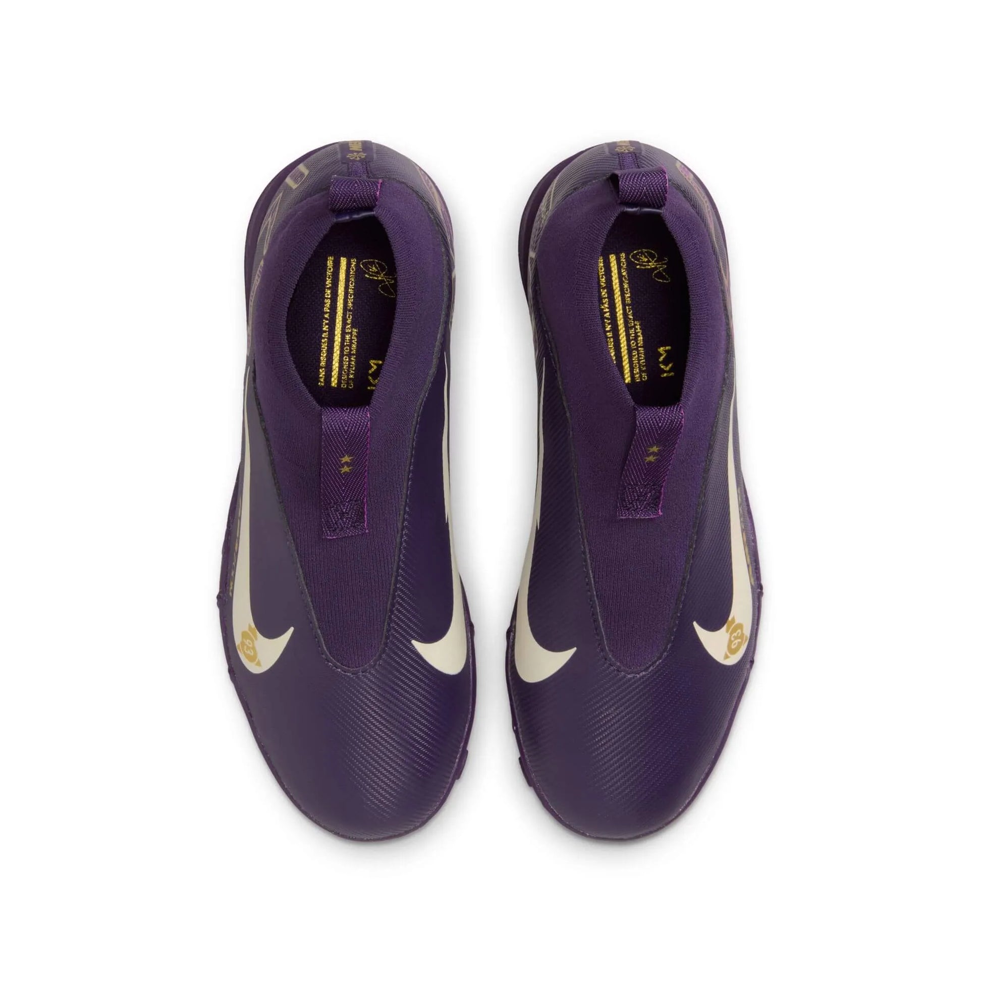 Nike JR Zoom Superfly 10 Academy KM Turf Soccer Shoes - Mbappe PE (SU25) (Pair - Top)