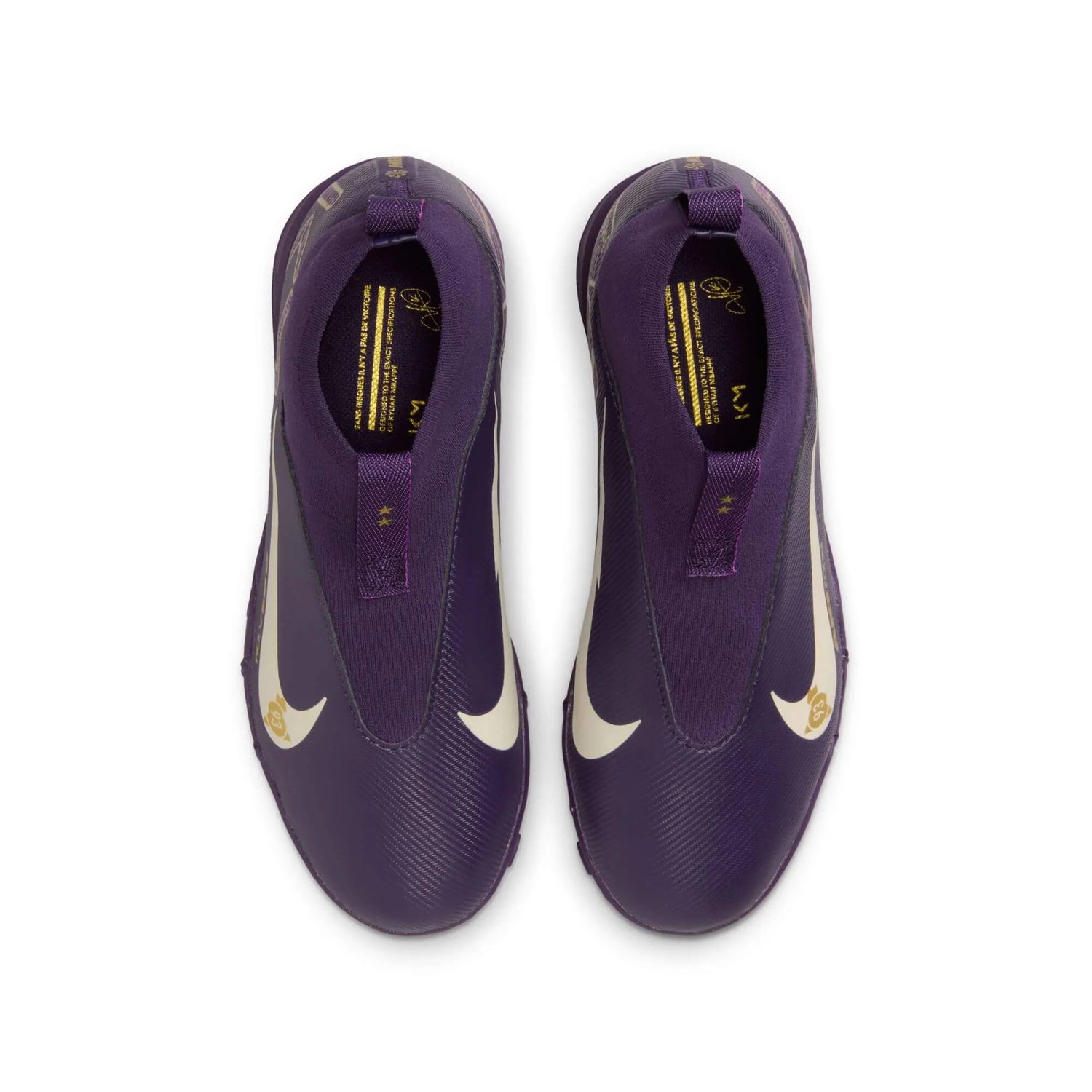Nike JR Zoom Superfly 10 Academy KM Turf Soccer Shoes - Mbappe PE (SU25) (Pair - Top)