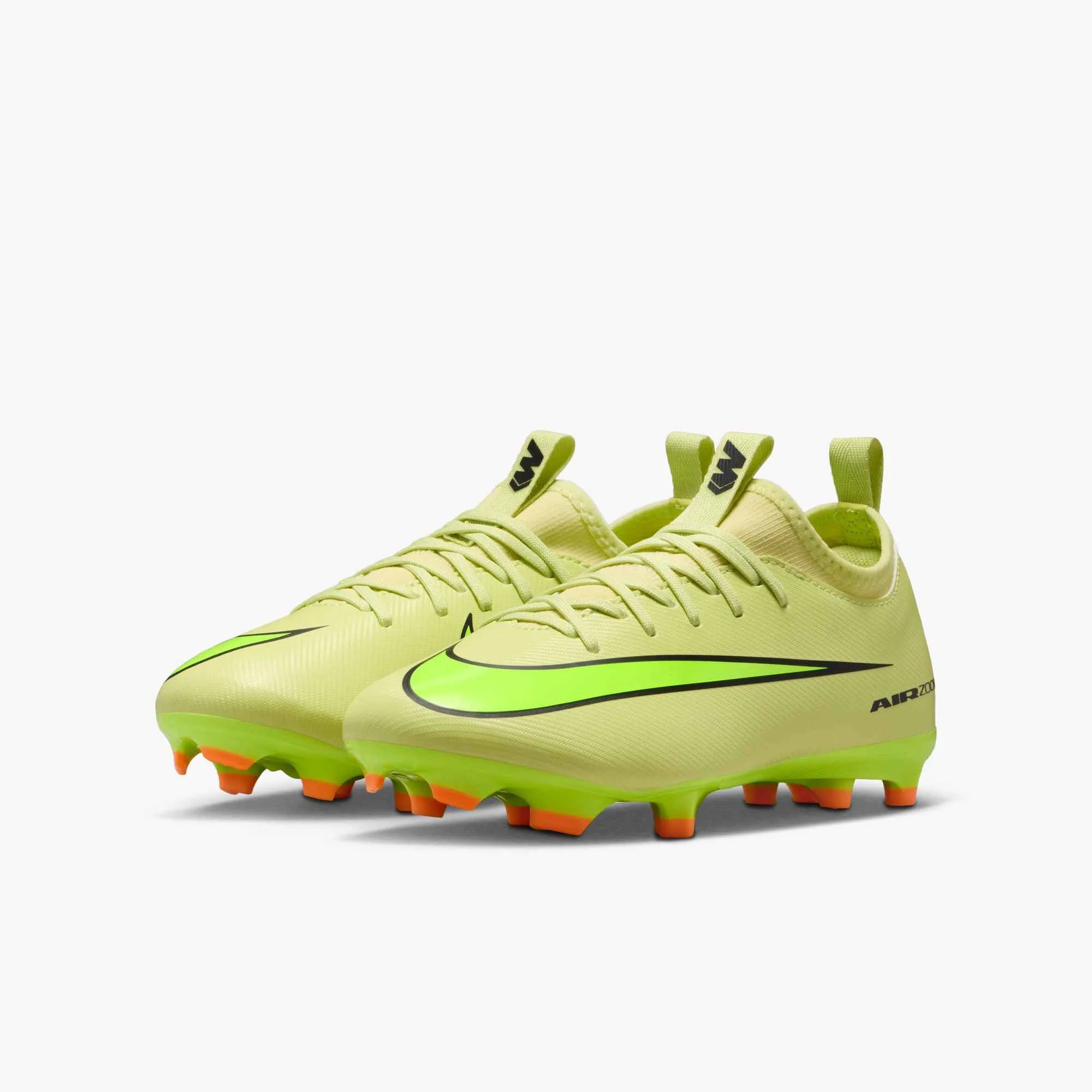 Nike JR Zoom Vapor 16 Academy Firm_Multi Ground Soccer Cleats - Max Voltage Pack (HO25) (Pair - Lateral)