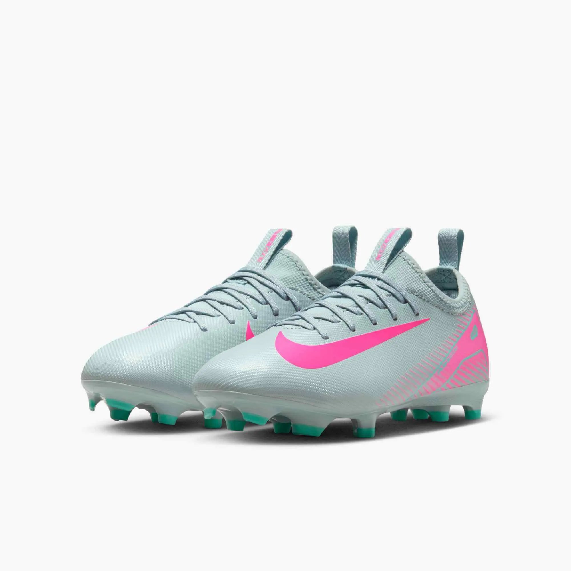 Nike JR Zoom Vapor 16 Academy Firm_Multi Ground Soccer Cleats - Prism Pack (SU25) (Pair - Lateral)