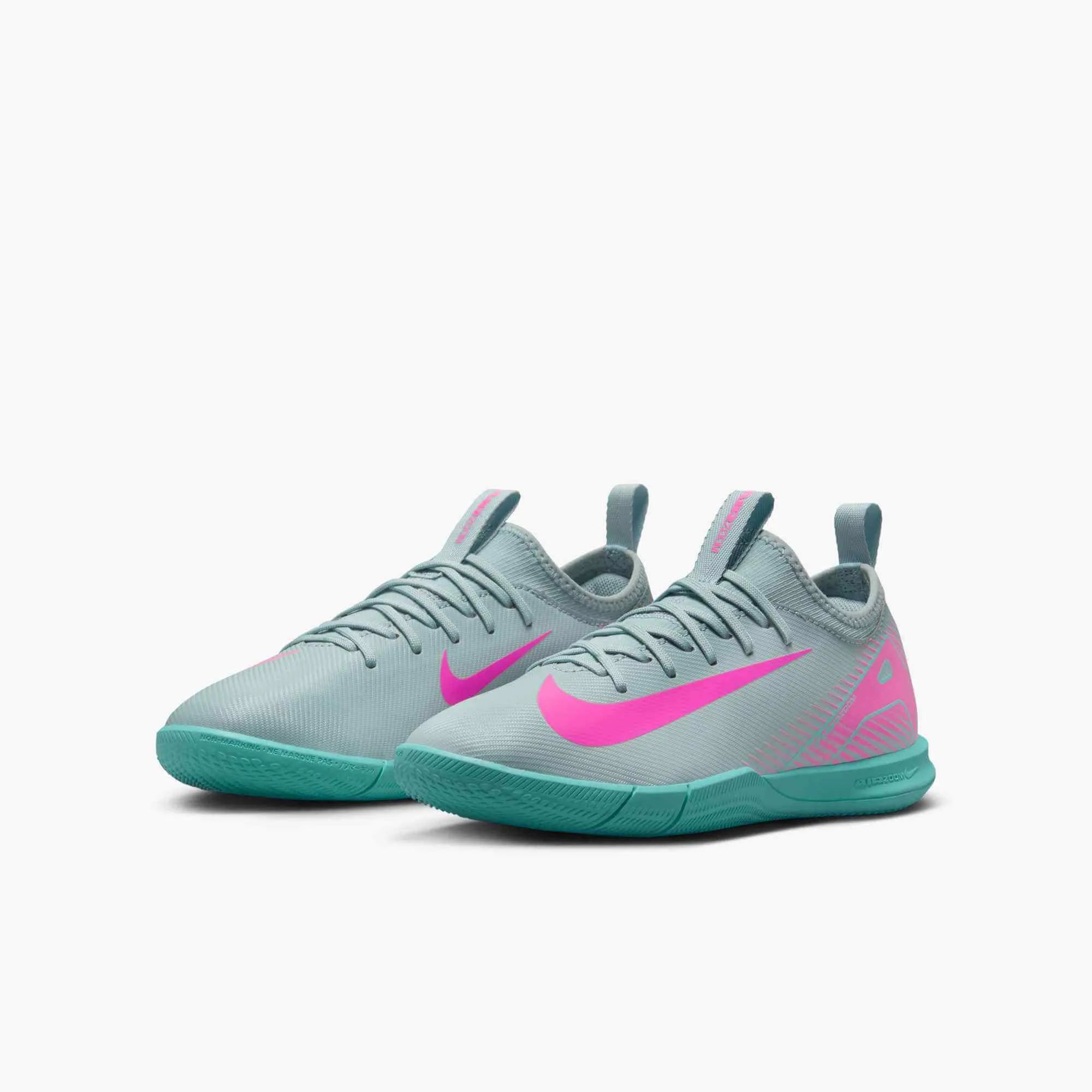 Nike JR Zoom Vapor 16 Academy Indoor Soccer Shoes - Prism Pack (SU25) (Pair - Lateral)