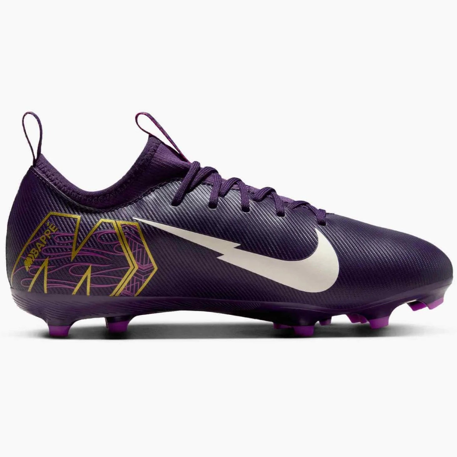 Nike JR Zoom Vapor 16 Academy KM Firm_Multi Ground Soccer Cleats - Mbappe PE (SU25) (Side 2)