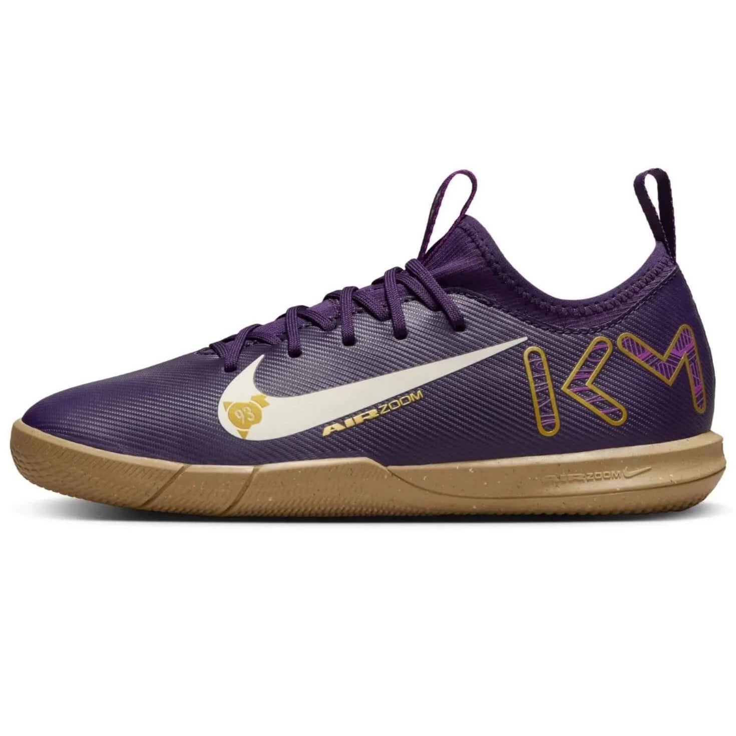 Nike JR Zoom Vapor 16 Academy KM indoor Soccer Shoes - Mbappe PE (SU25) (Side 1)