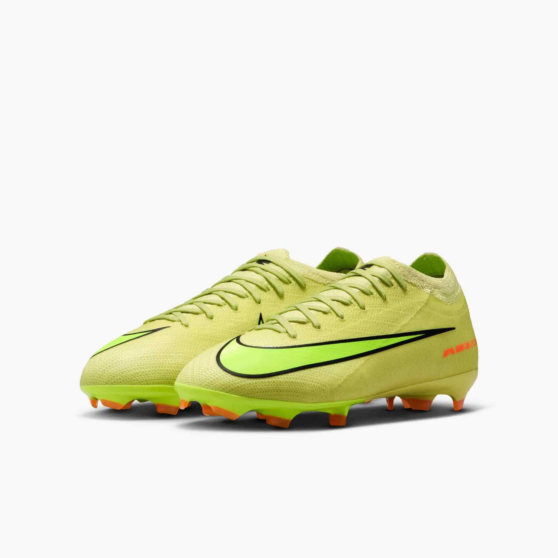 Nike JR Zoom Vapor 16 Pro Firm Ground Soccer Cleats - Max Voltage (HO25) (Pair - Lateral)