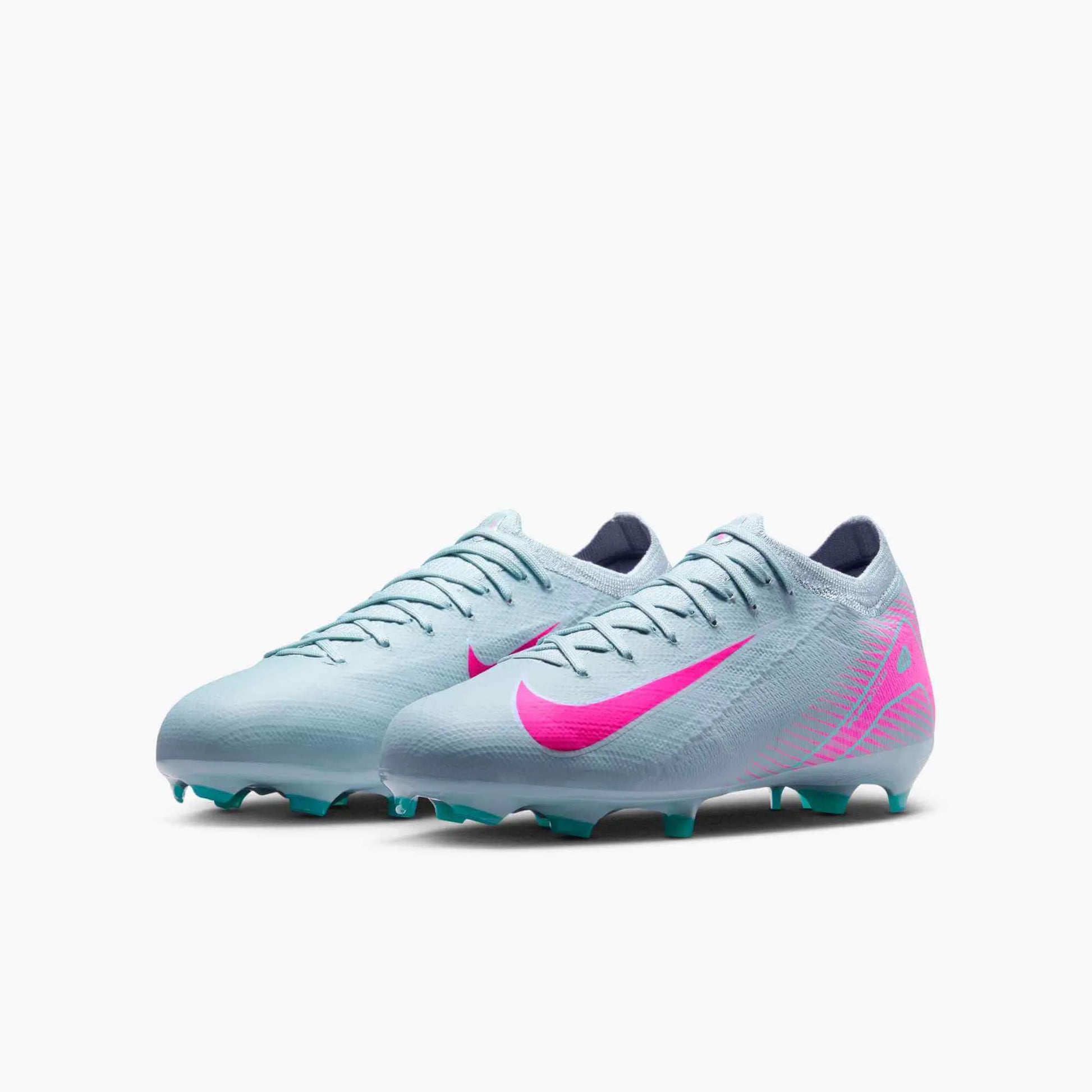 Nike JR Zoom Vapor 16 Pro Firm Ground Soccer Cleats - Prism Pack (SU25) (Pair - Lateral)