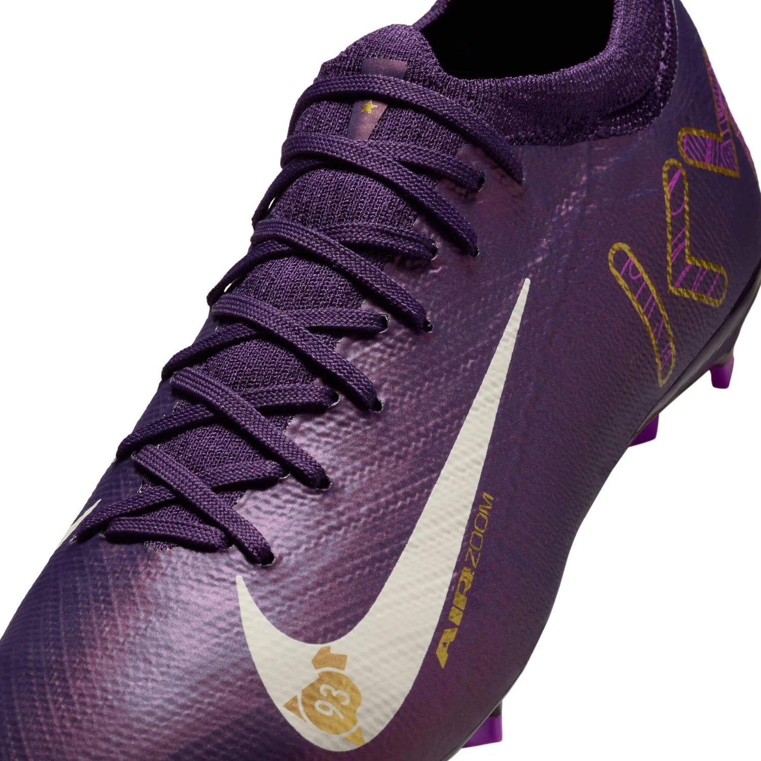 Nike JR Zoom Vapor 16 Pro KM Firm Ground Soccer Cleats - Mbappe PE (SU25) (Detail 2)