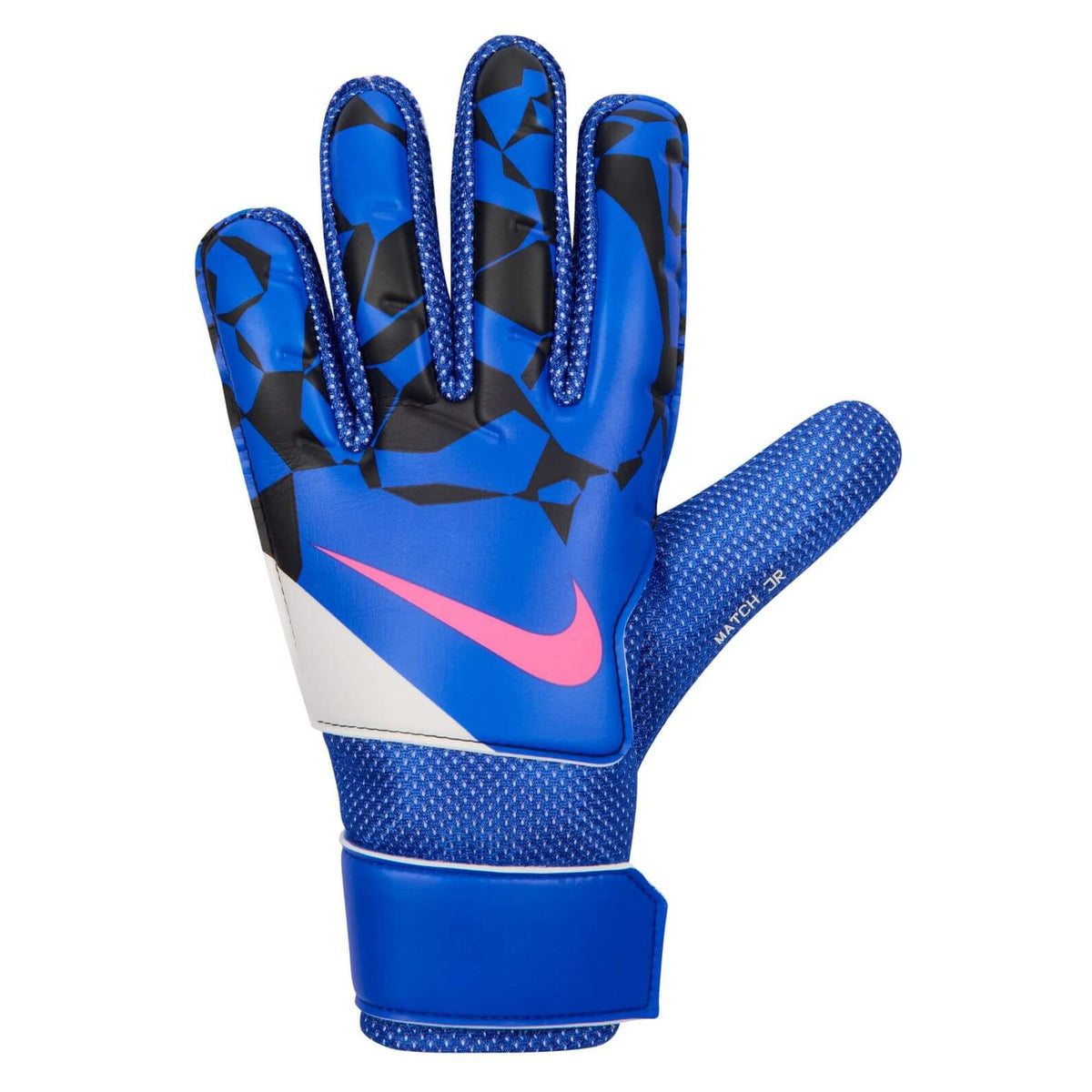 Nike Junior Match Goalkeeper Gloves Racer Blue-Black-Pink Blast (Single - Outer)