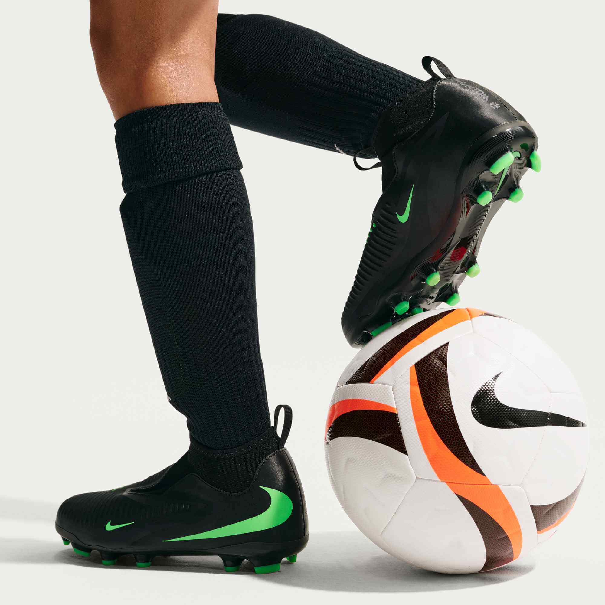 Nike Junior Phantom 6 High Academy Firm/Multi Ground Soccer Cleats - Shadow Pack (FA26) (Model 1)