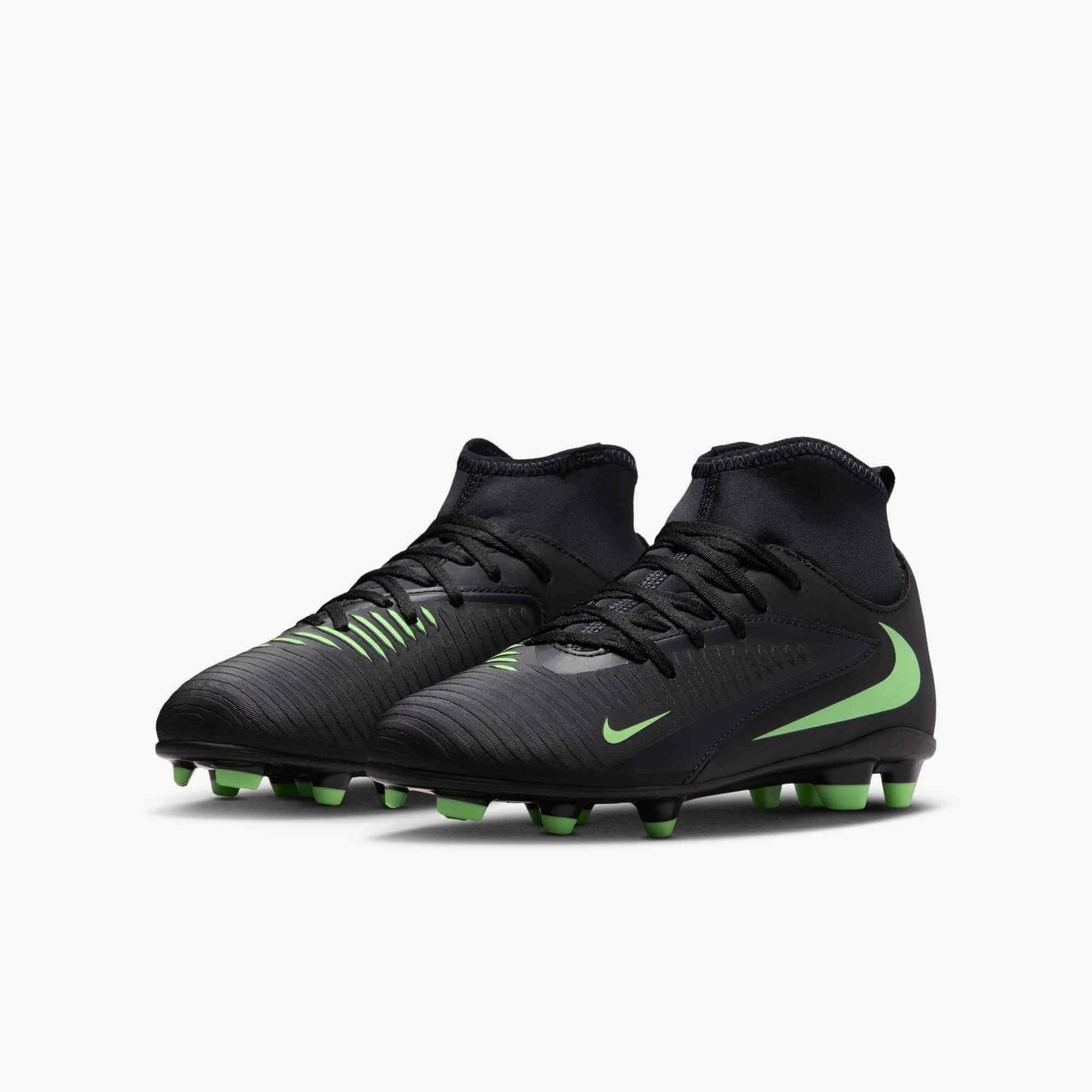 Nike Junior Phantom 6 High Club Firm/Multi Ground Soccer Cleats - Shadow Pack (FA26) (Pair - Lateral)