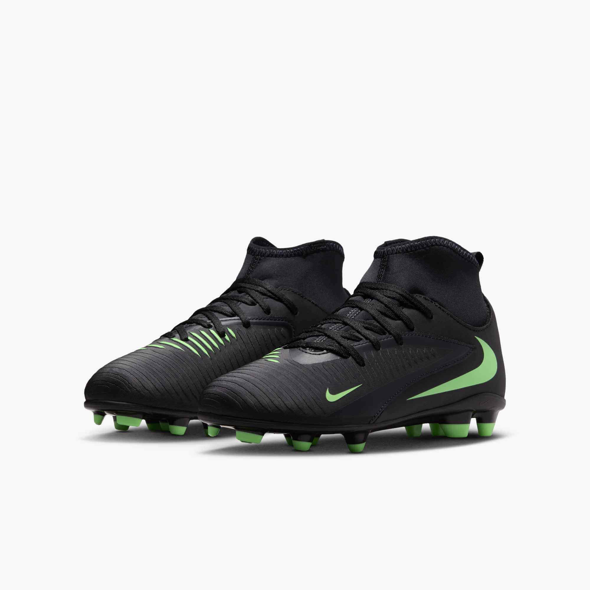 Nike Junior Phantom 6 High Club Firm/Multi Ground Soccer Cleats - Shadow Pack (FA26) (Pair - Lateral)