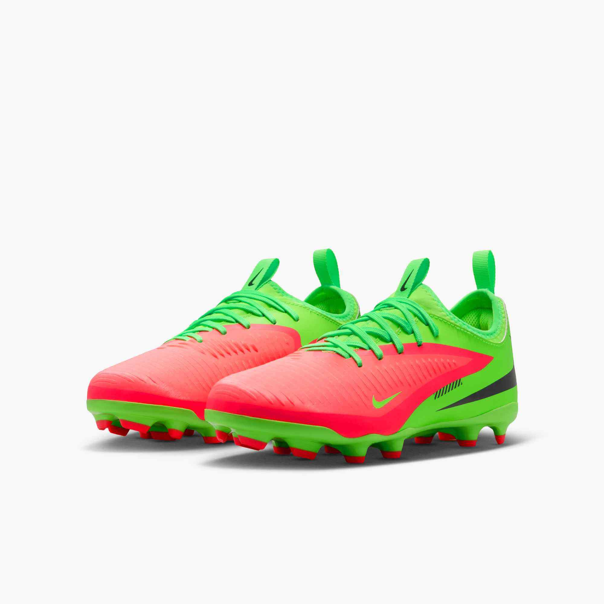 Nike Junior Phantom 6 Low Academy Firm_Multi Ground Soccer Cleats - Haaland PE (SU26) (Pair - Lateral)