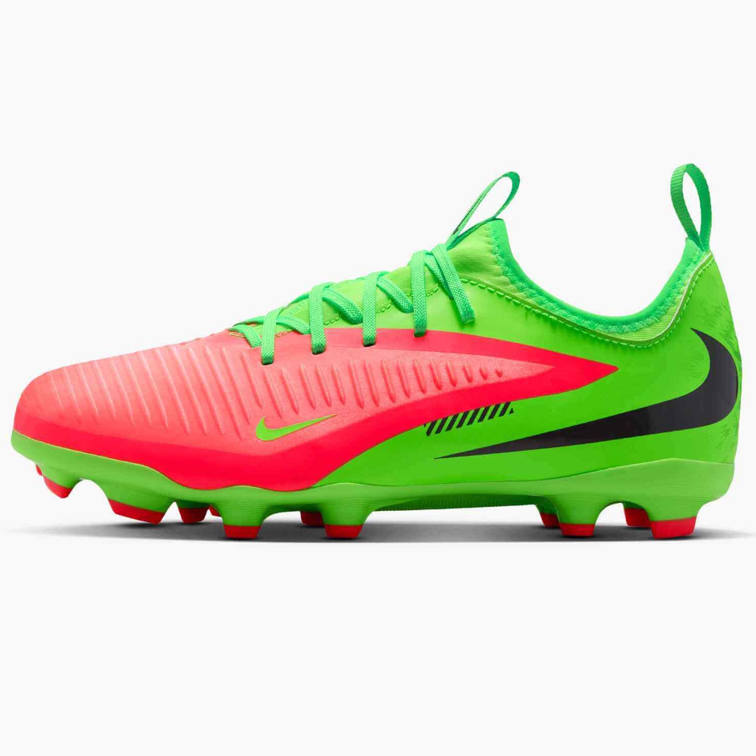 Nike Junior Phantom 6 Low Academy Firm_Multi Ground Soccer Cleats - Haaland PE (SU26) (Side 1)