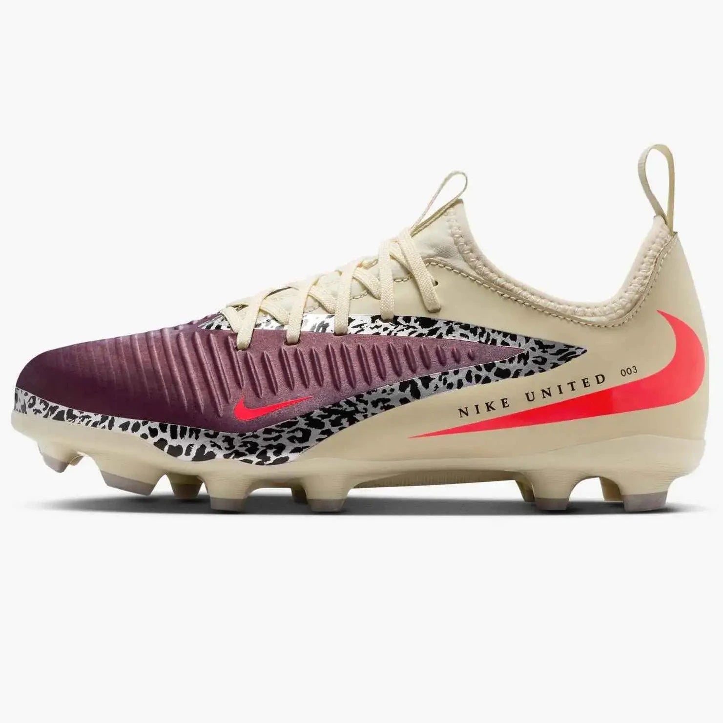 Nike Junior Phantom 6 Low Academy NU3 Firm_Multi Ground Soccer Cleats - United NU3 Pack (SU26) (Side 1)