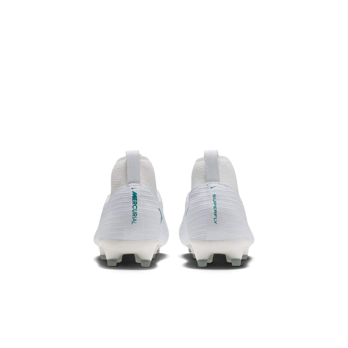 Nike Kids' Superfly 11 Academy Firm-Multi Ground Soccer Cleats - White Pack (HO26) (Pair - Back)