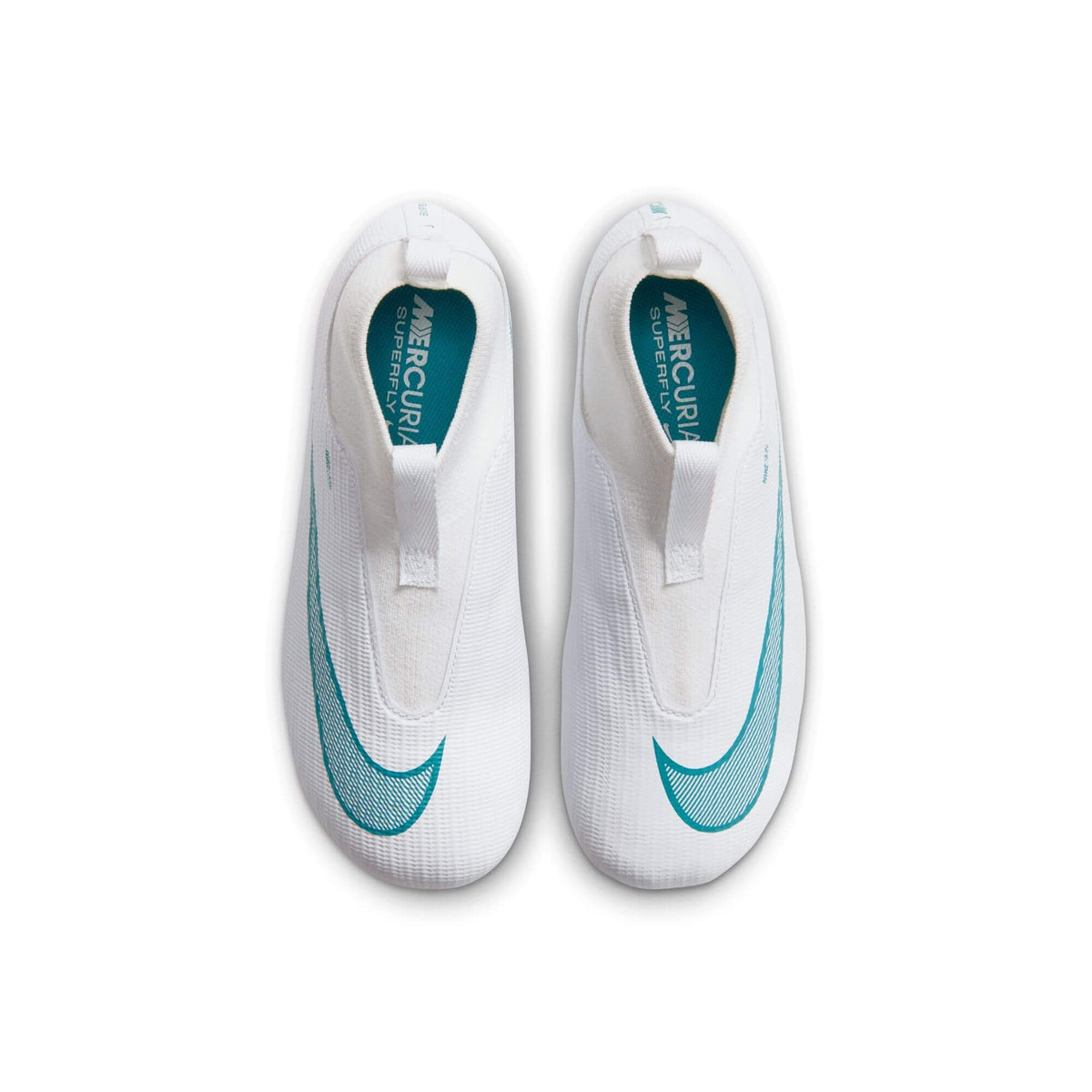 Nike Kids' Superfly 11 Academy Firm-Multi Ground Soccer Cleats - White Pack (HO26) (Pair - Top)