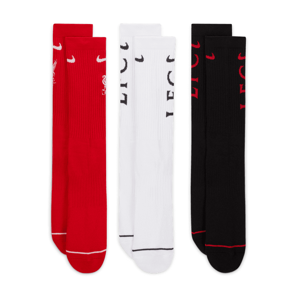 Nike Liverpool Everyday Socks 3 Pairs (Pairs - Front)