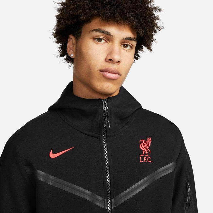 Nike Liverpool Mens Away Tech Fleece Windrunner Full-Zip Hoodie (Detail 1)