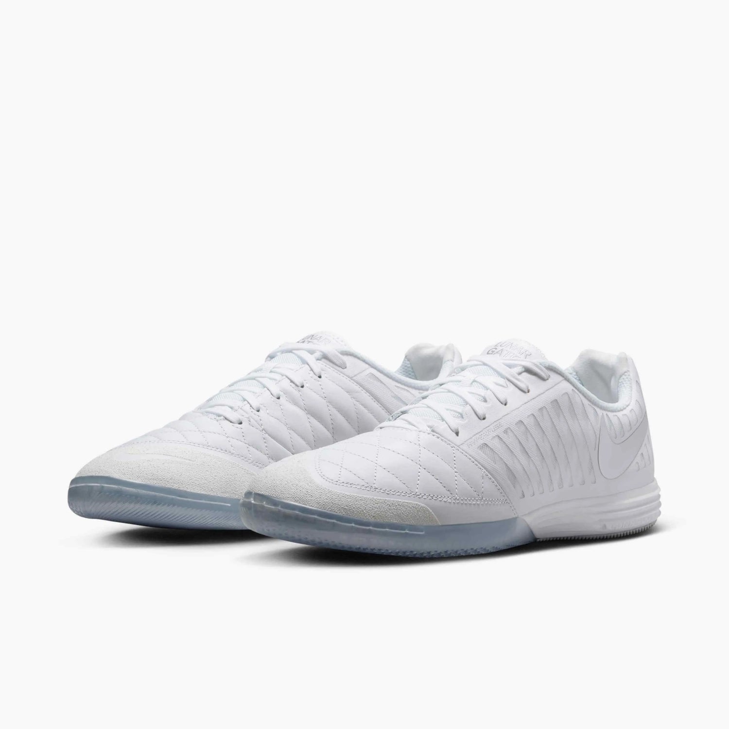 Nike Lunargato II White/Chrome (Pair - Lateral)