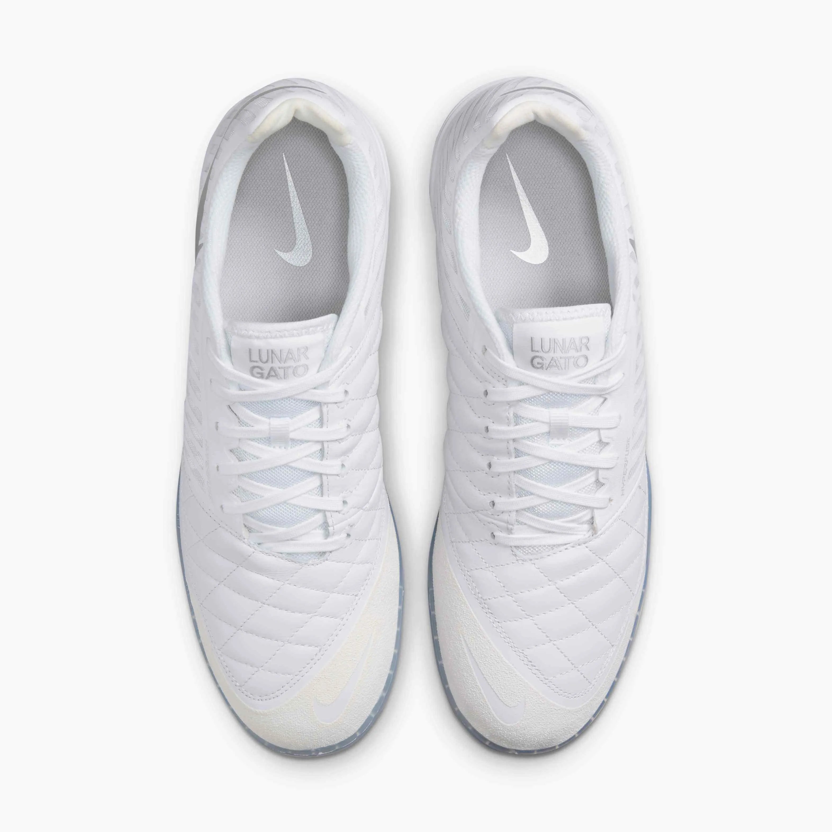 Nike Lunargato II White/Chrome (Pair - Top)
