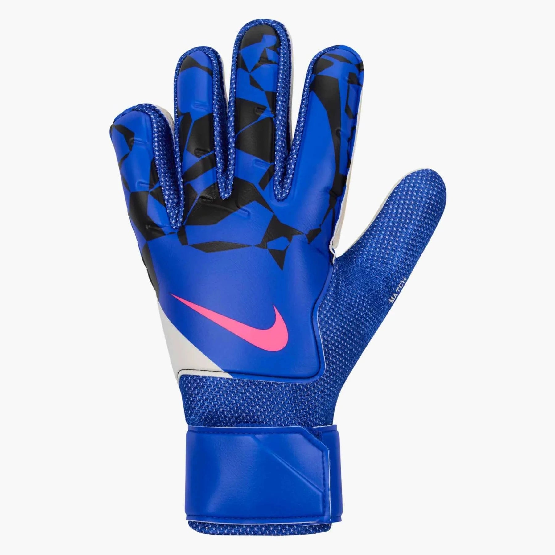Nike Match Goalkeeper Gloves Racer Blue/Black/Pink Blast (Single - Outer)