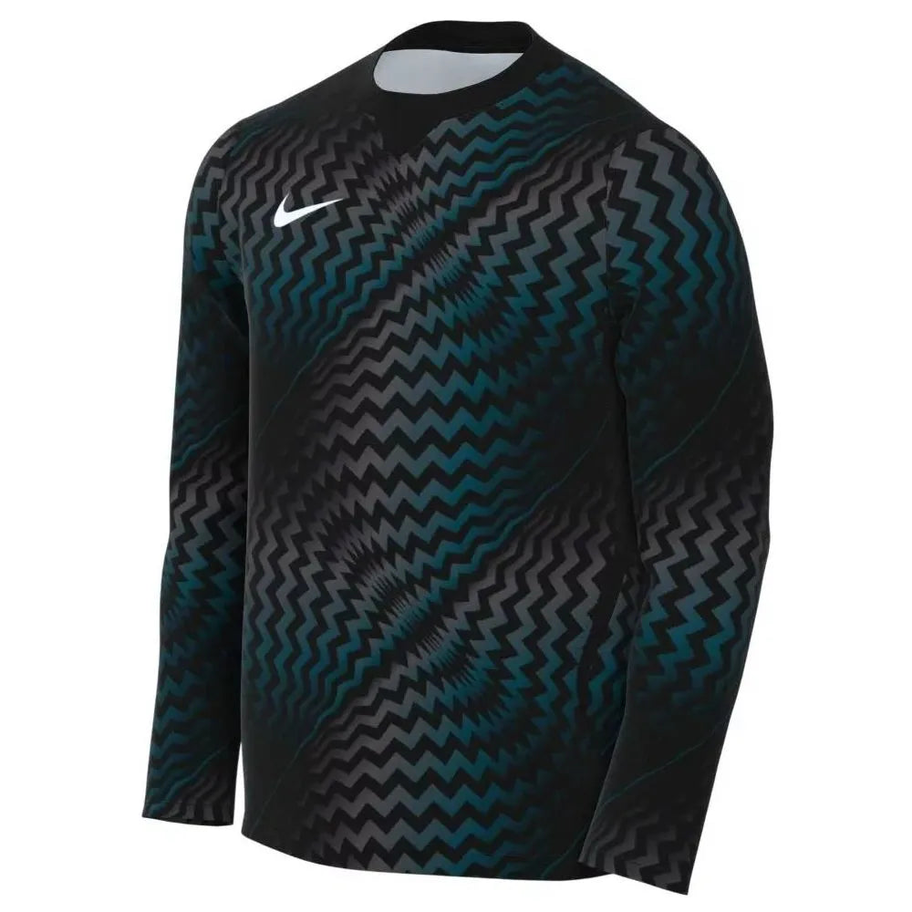Nike Men's Gardien VI Long-Sleeve Goalkeeper Soccer Jersey Black_White (Front)