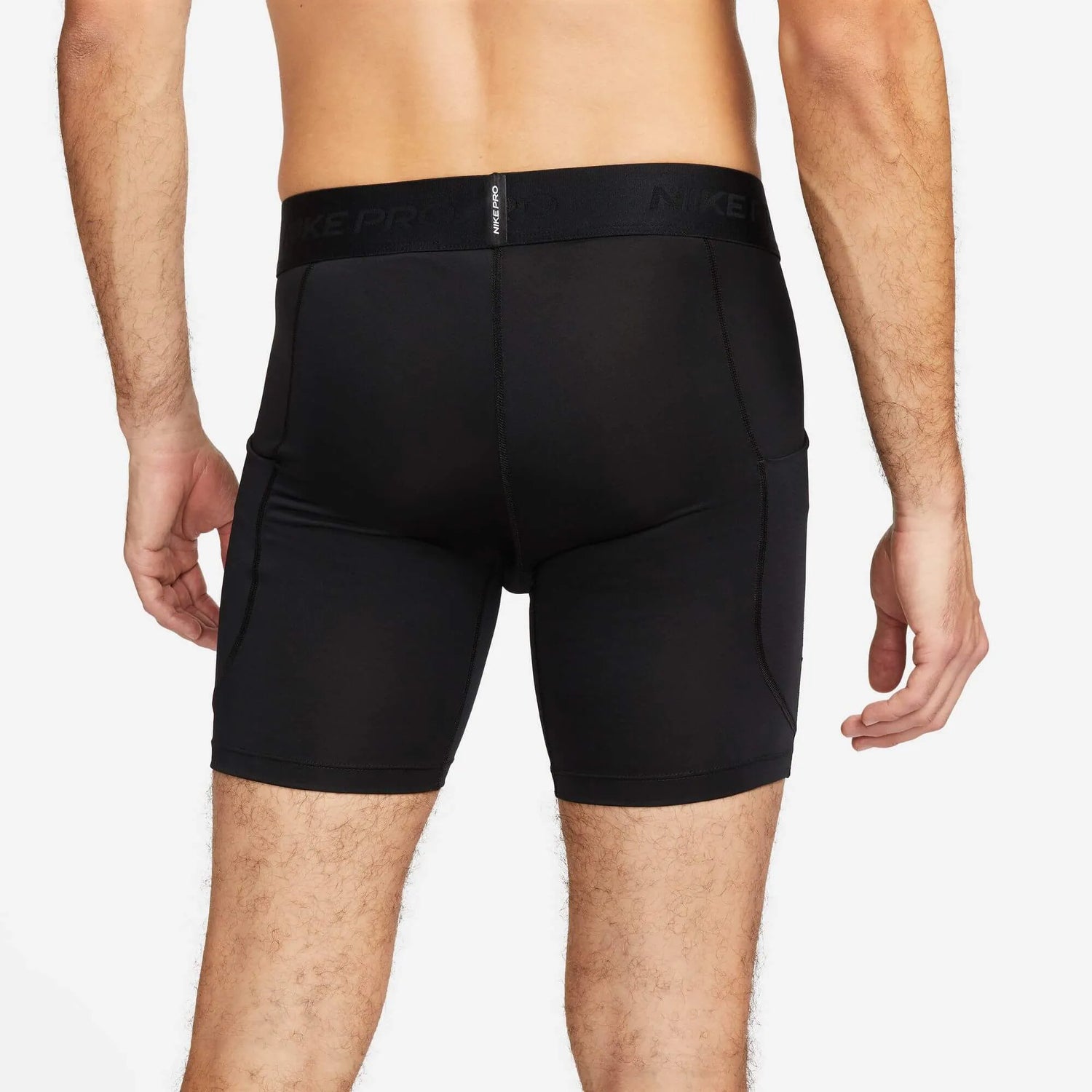 Nike Men's Pro DF Shorts Black-White (Back)