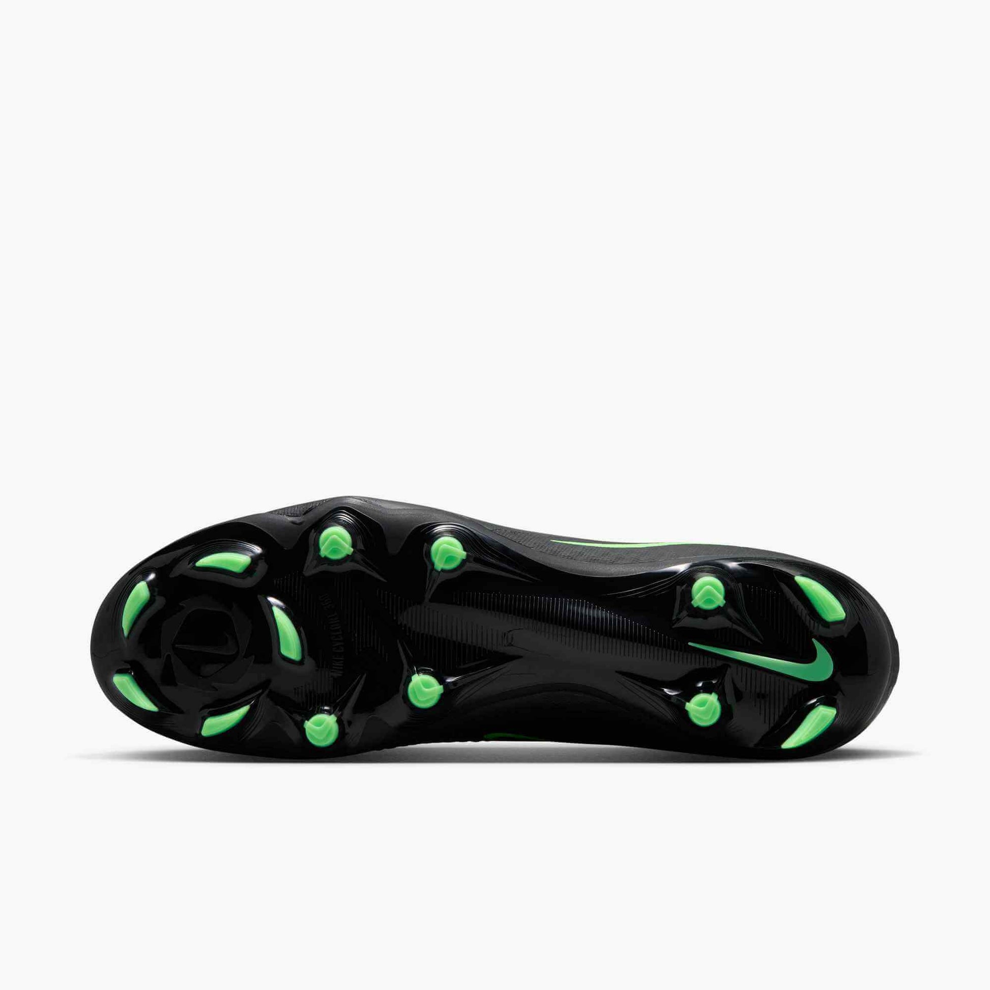 Nike Phantom 6 High Academy Firm_Multi Ground Soccer Cleats - Shadow Pack (FA26) Black-Illusion Green-Black (Bottom)
