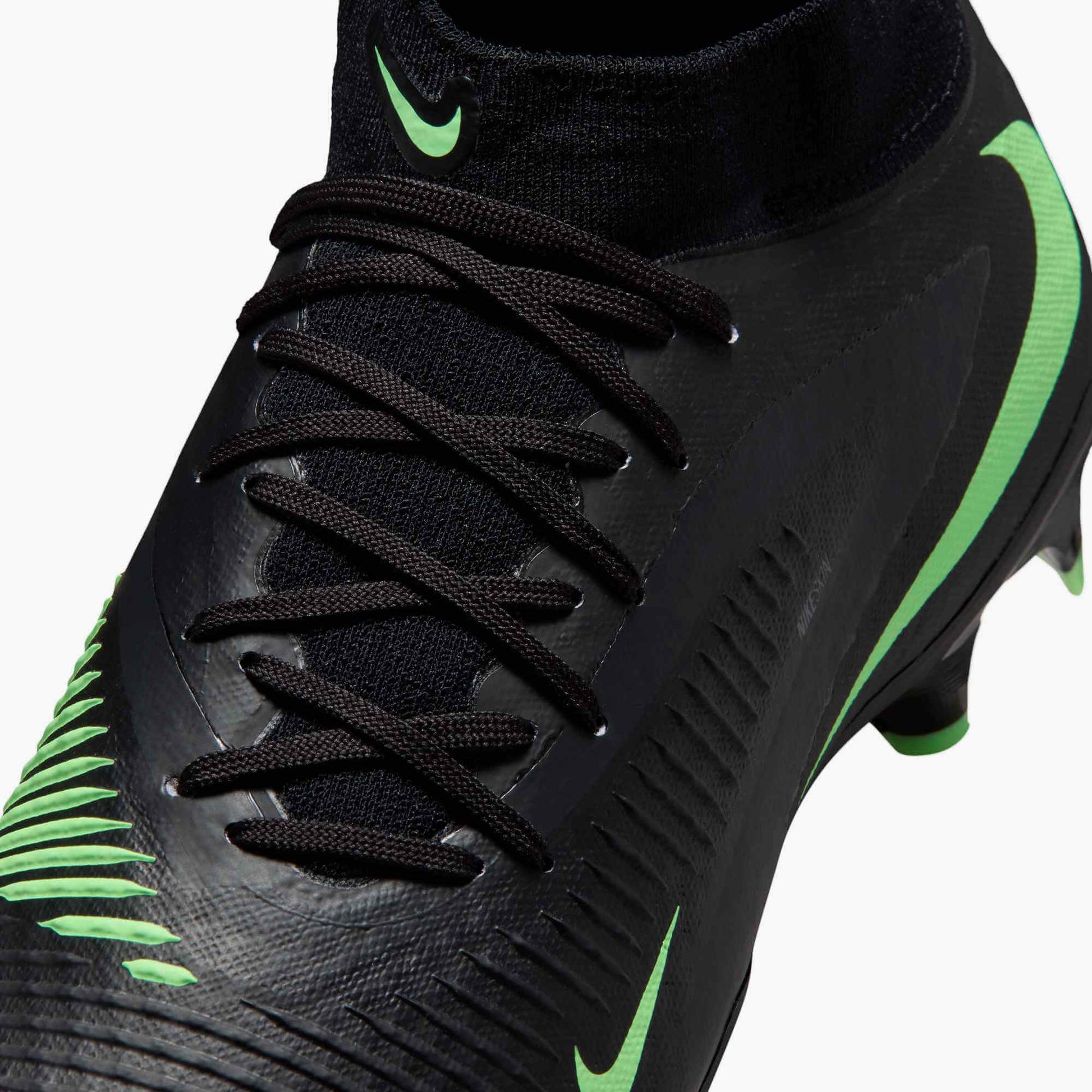 Nike Phantom 6 High Academy Firm_Multi Ground Soccer Cleats - Shadow Pack (FA26) Black-Illusion Green-Black (Detail 2)