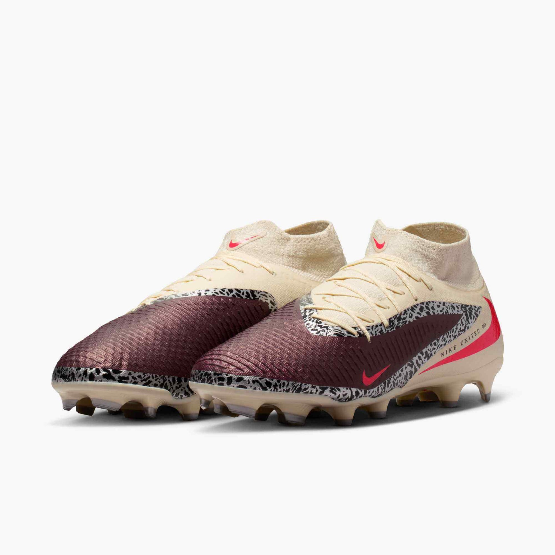 Nike Phantom 6 High Academy NU3 Firm_Multi Ground Soccer Cleats - United NU3 Pack (SU26) (Pair - Lateral)