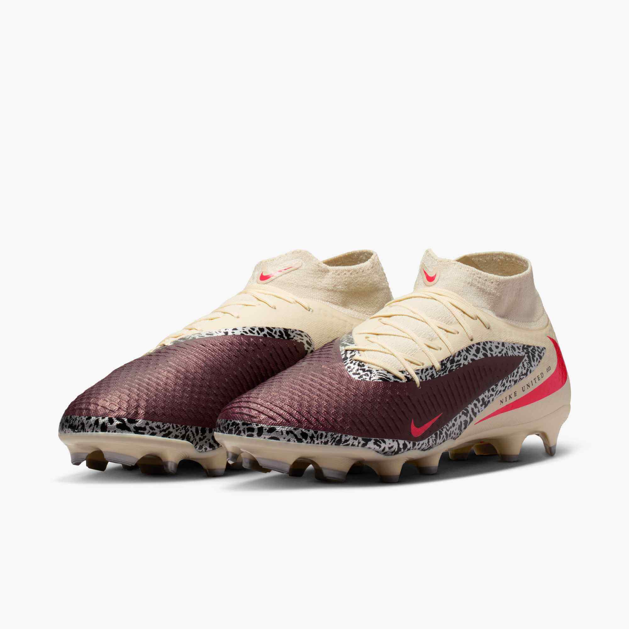 Nike Phantom 6 High Academy NU3 Firm_Multi Ground Soccer Cleats - United NU3 Pack (SU26) (Pair - Lateral)