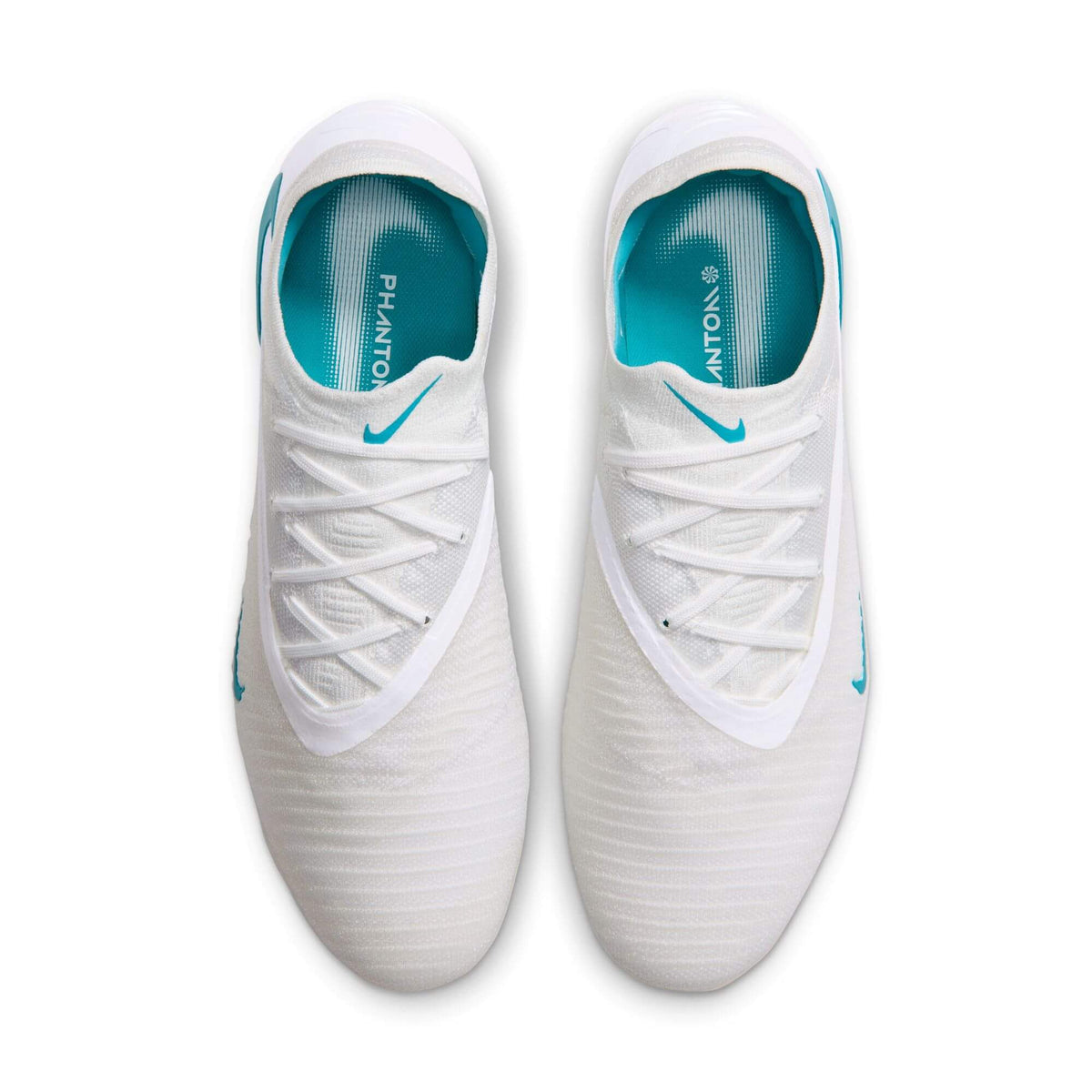 Nike Phantom 6 Low Elite Firm Ground Soccer Cleats - White Pack (HO26) (Pair - Top)