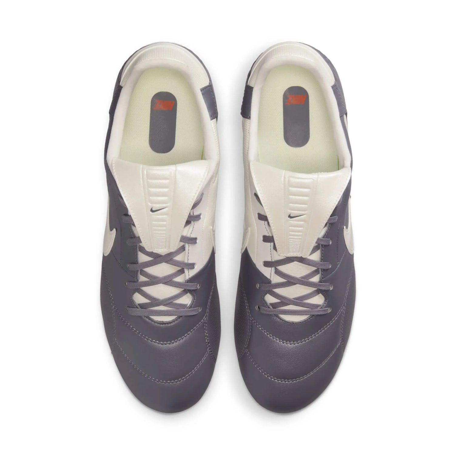Nike Premier III Firm Ground Soccer Cleats Light Graphite/Varsity Red/Metallic Summit White (Pair - Top)