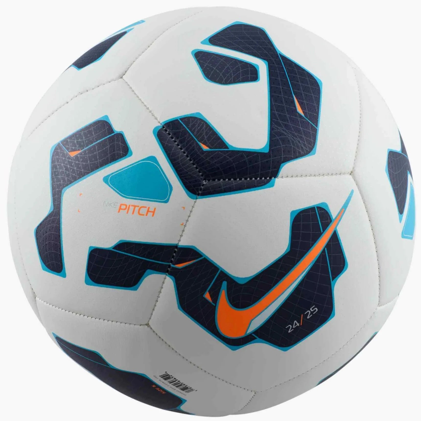 Nike SP25 Pitch Training Ball White/Blackened Blue/Hyper Crimson (Front)