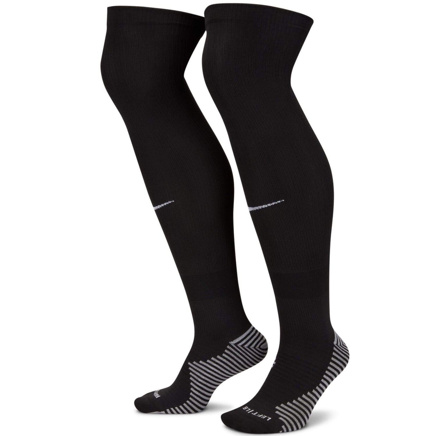 Nike Strike Knee-High Socks Black (Pair - Lateral)