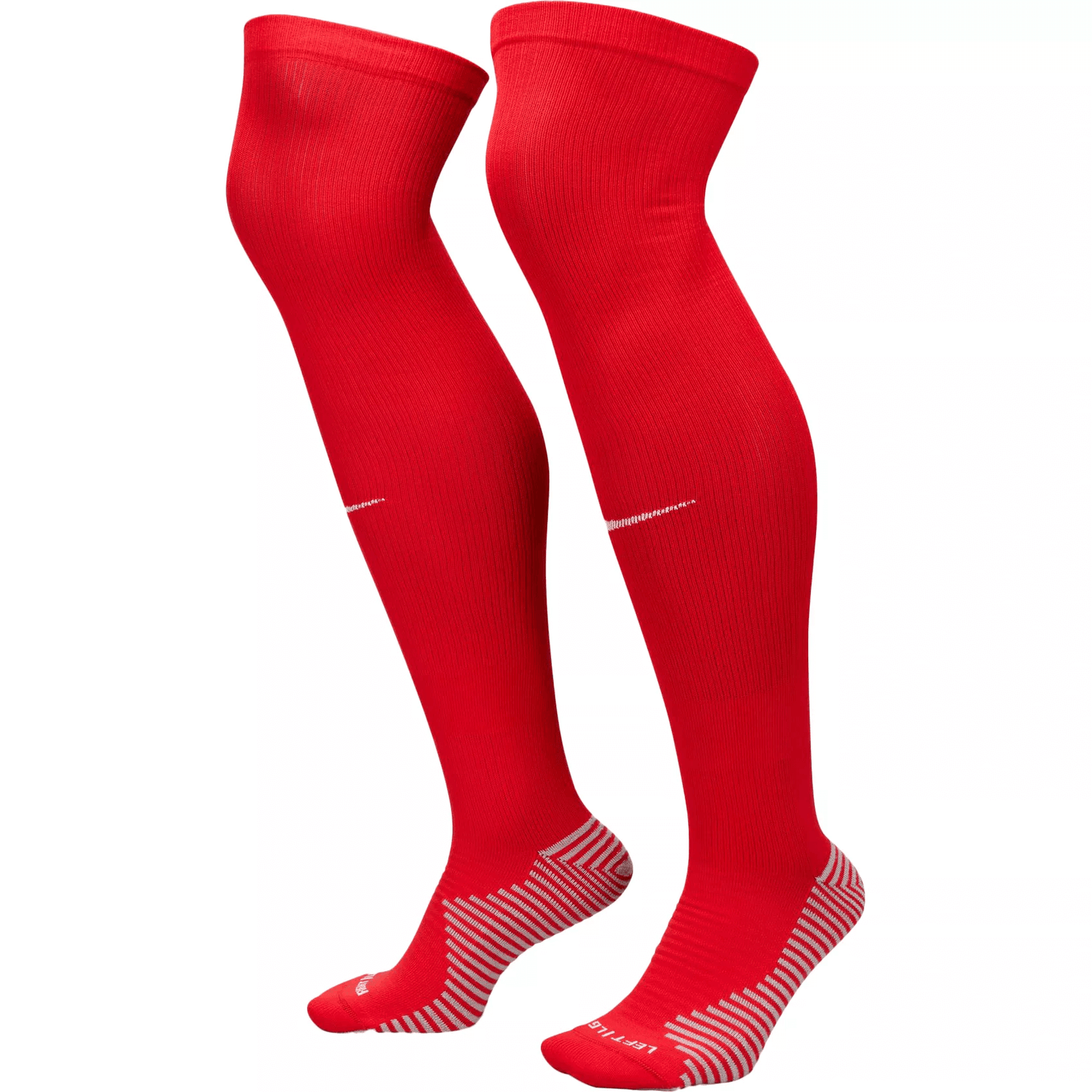 Nike Strike Knee-High Socks Red (Pair - Lateral)
