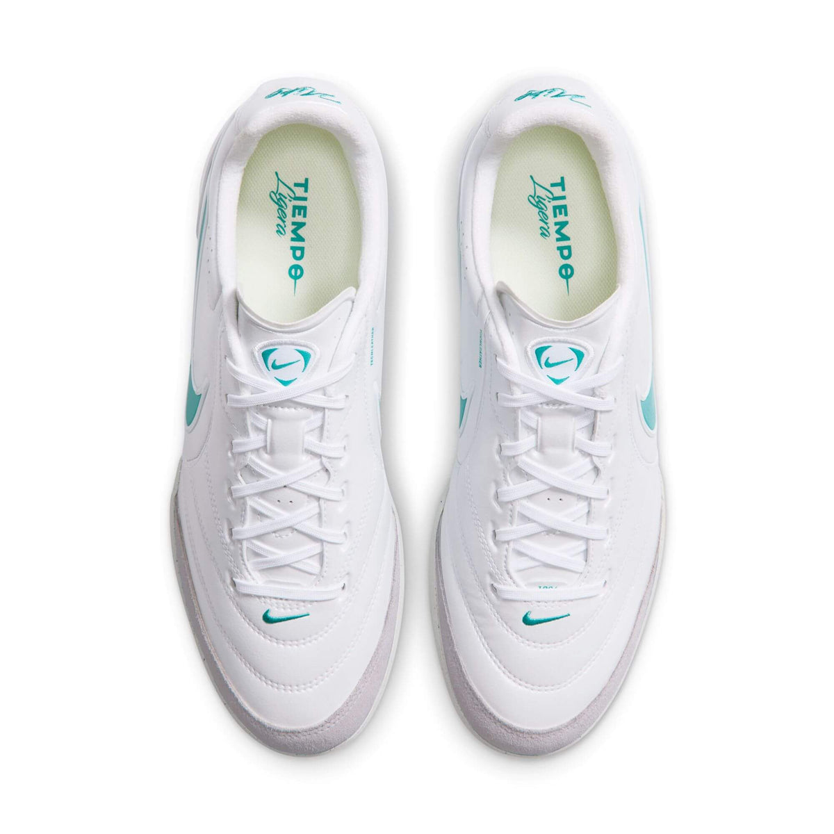 Nike Tiempo Ligera Pro Turf Soccer Shoes - White Pack (HO26) (Pair - Top)