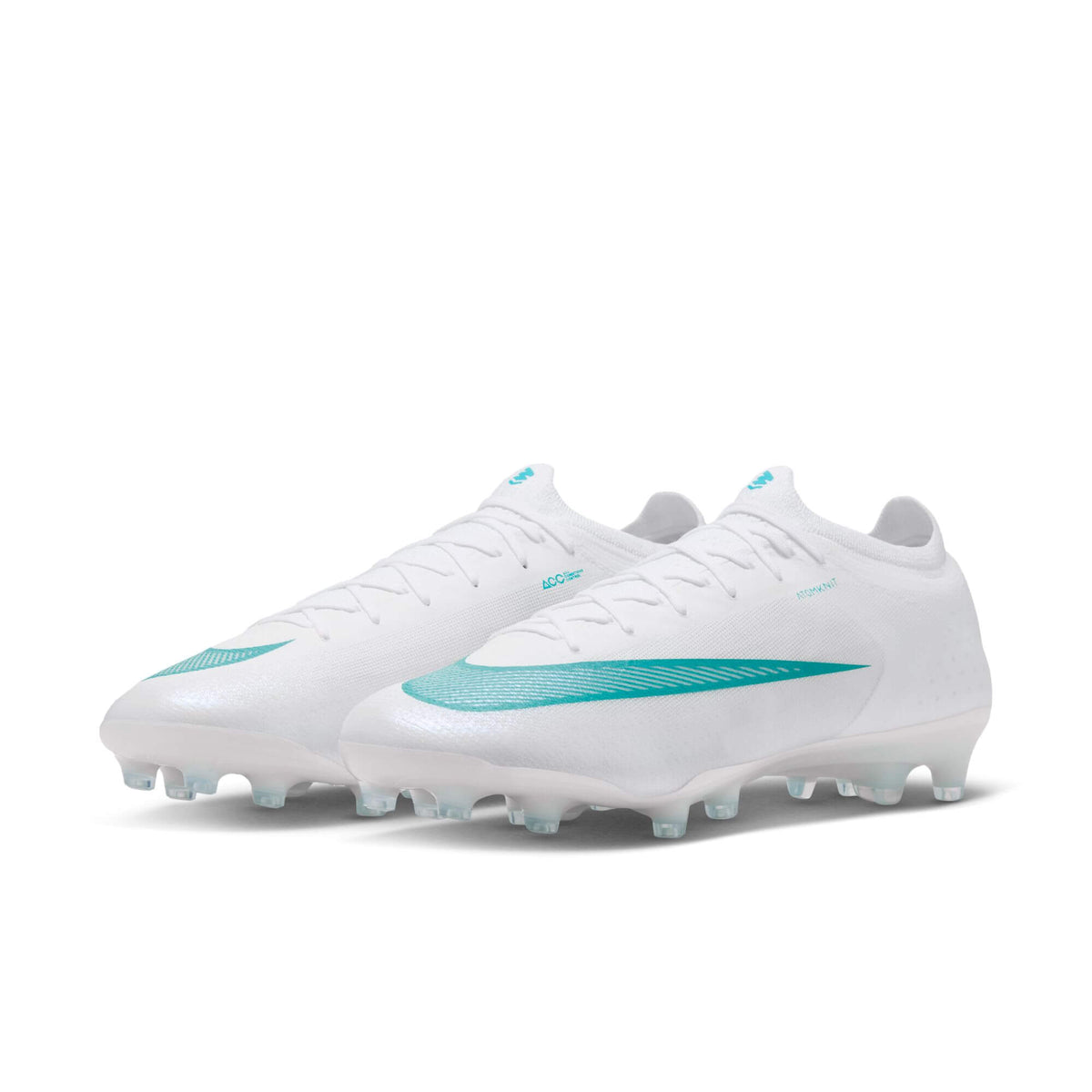 Nike Vapor 17 Elite Artificial Grass Pro Soccer Cleats - White Pack (HO26) (Pair - Lateral)