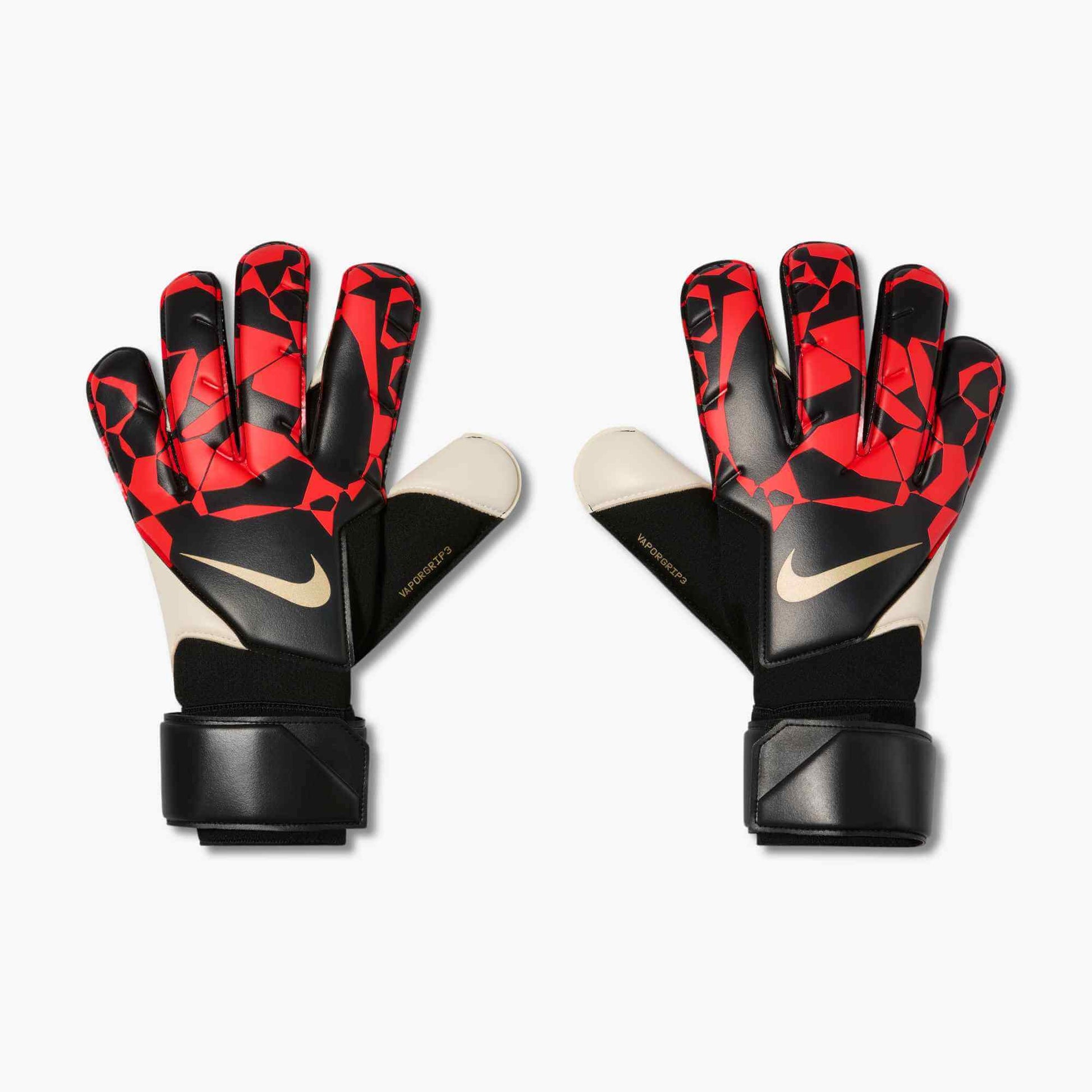 Nike Vapor Grip3 Goalkeeper Gloves Black-Bright Crimson-Blur (Pair - Outer)