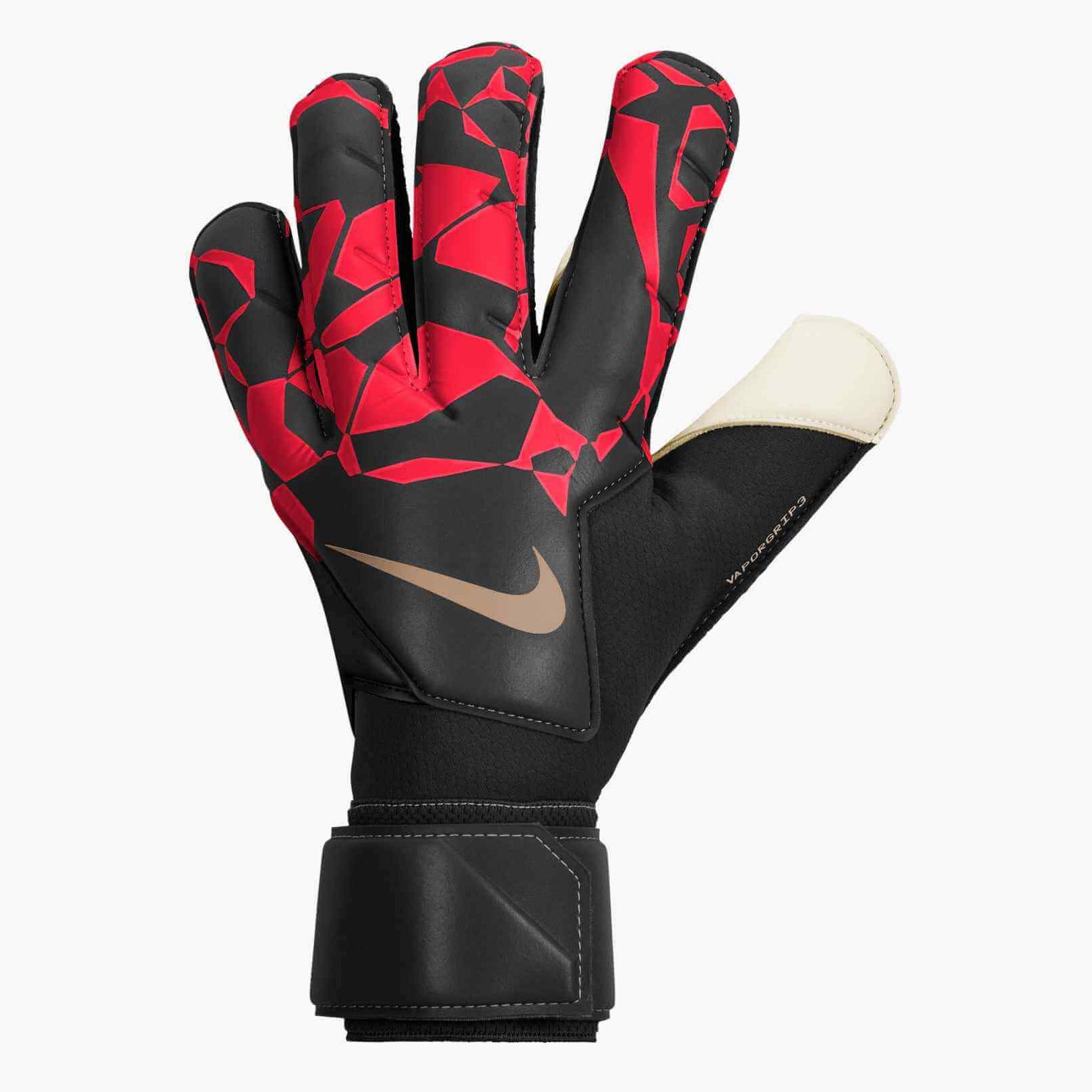 Nike Vapor Grip3 Goalkeeper Gloves Black_Bright Crimson_Blur (Single - Outer)