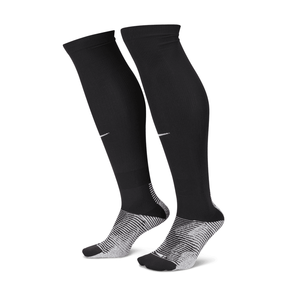 Nike Vapor Strike Socks Black - White (Pair - Lateral)