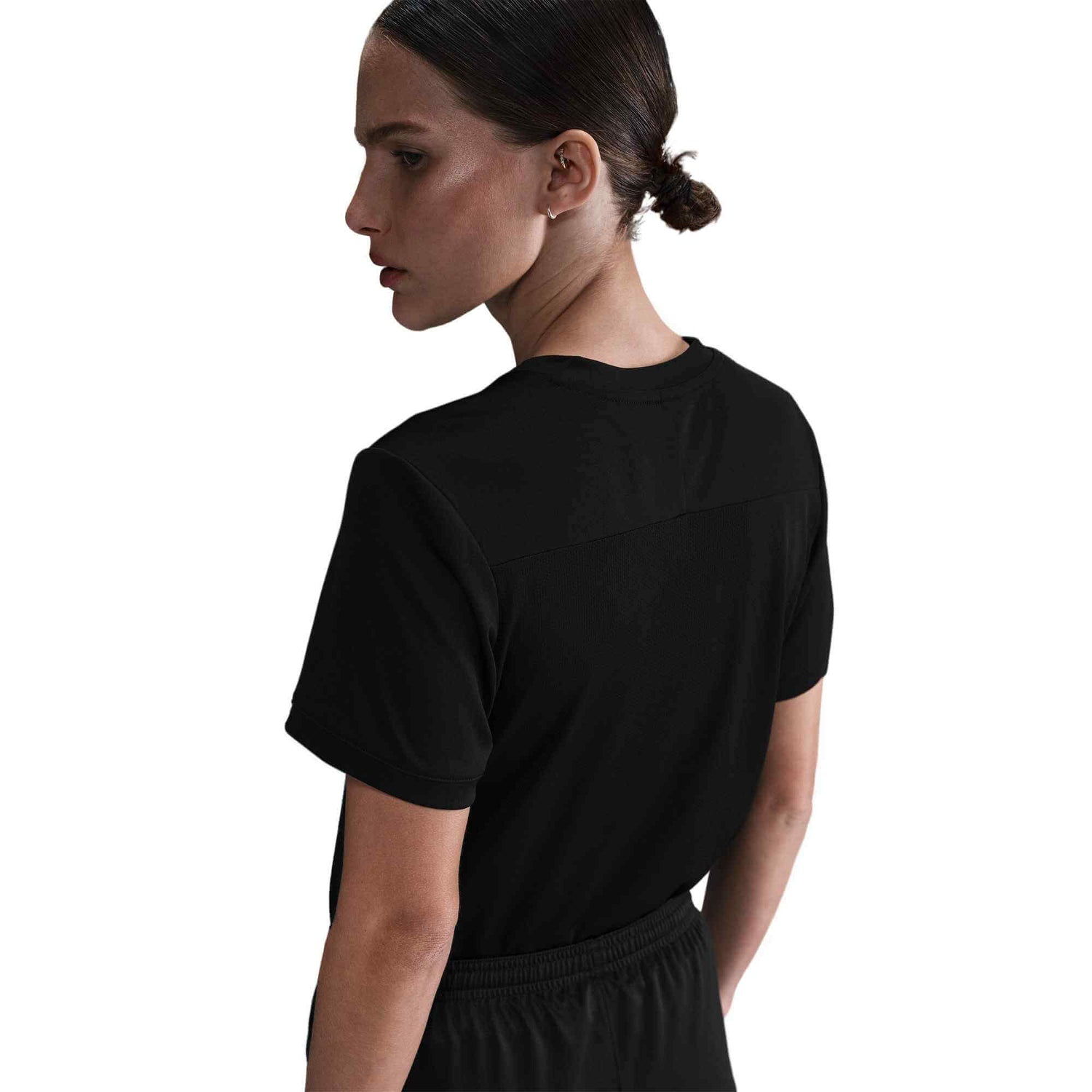 Nike Women's DF Academy 25 Top Black_Black_White_White (Back)