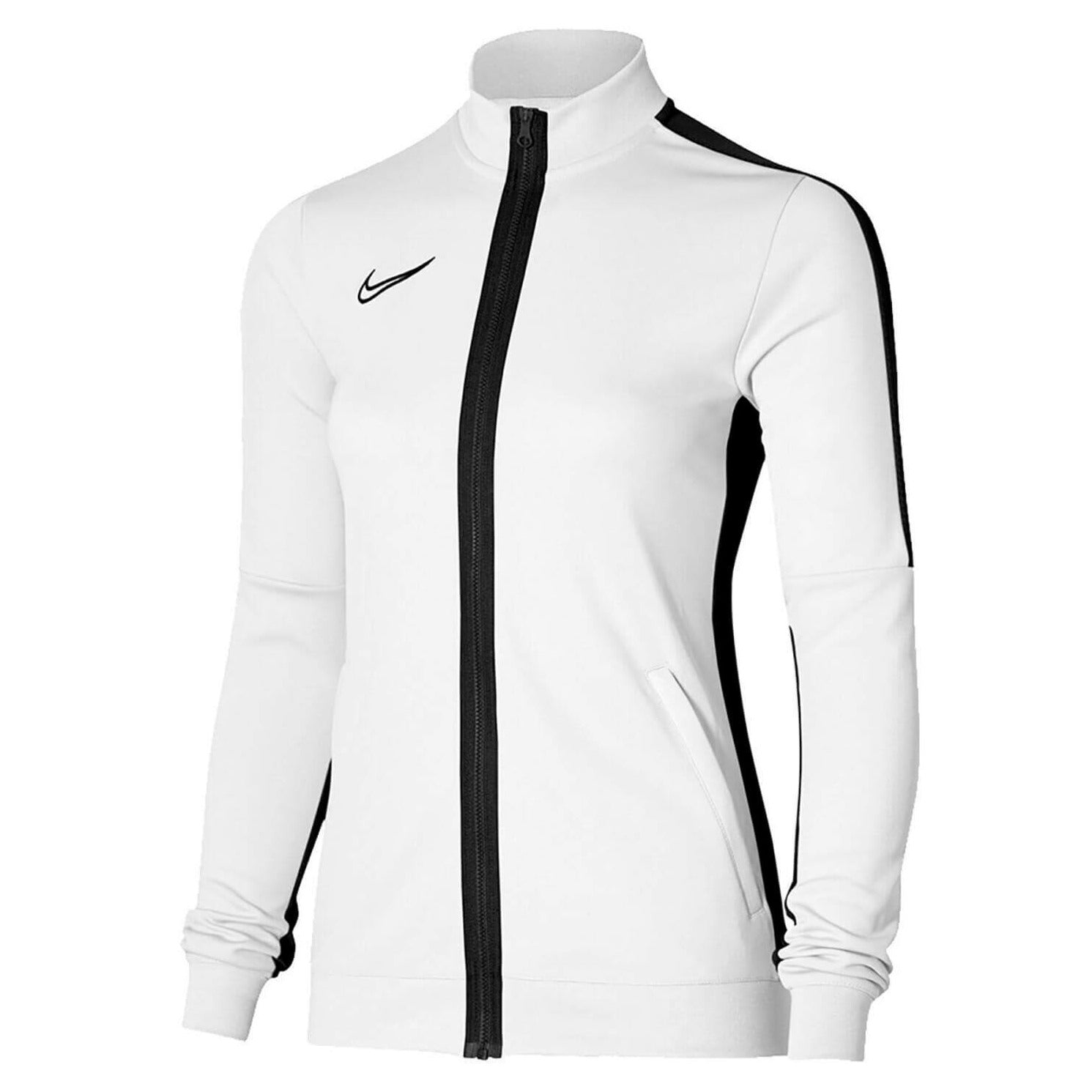 Nike Women's Dri-Fit Academy 23 Jacket White-Black (Front)