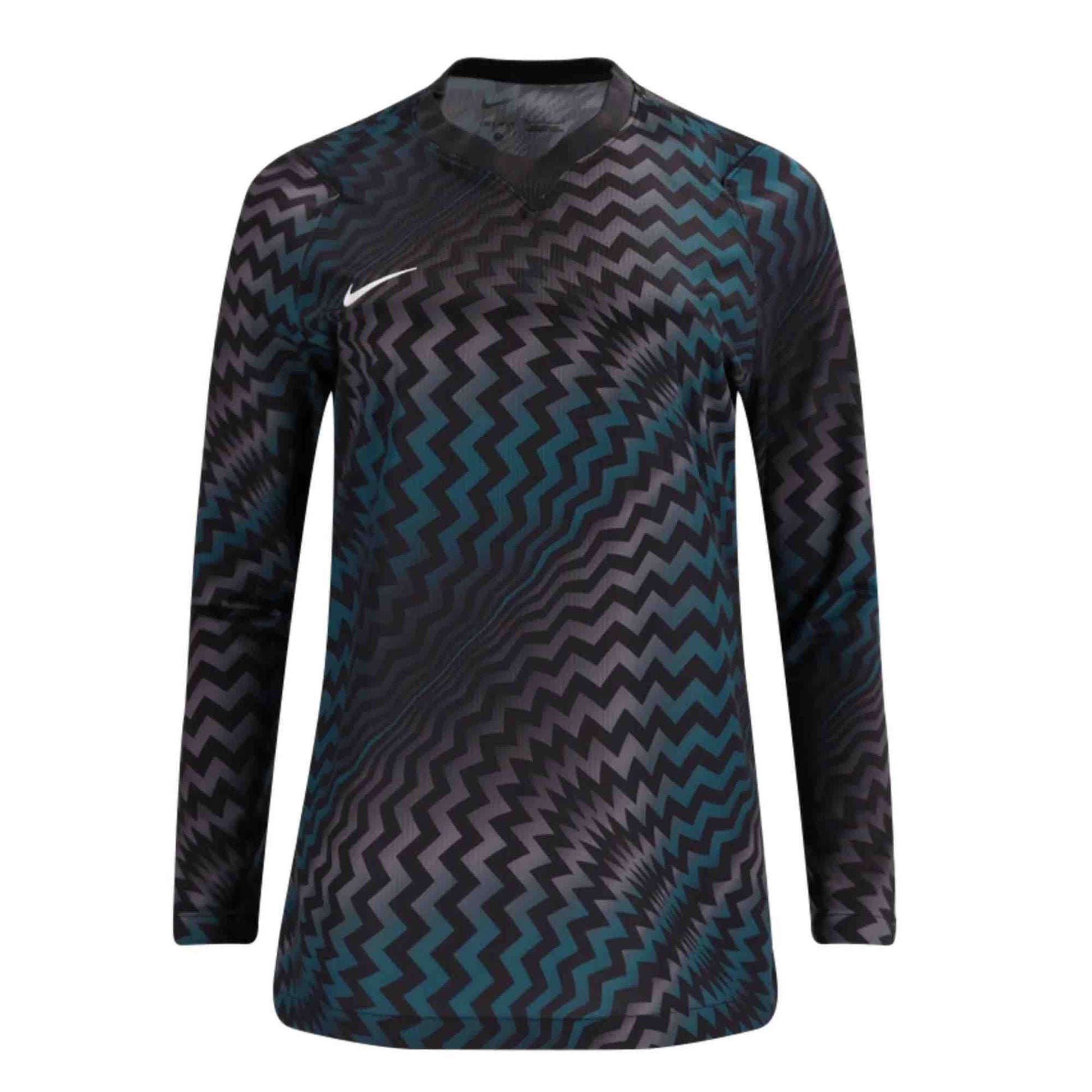 Nike Women's Gardien VI Long-Sleeve Goalkeeper Soccer Jersey Black (Front)