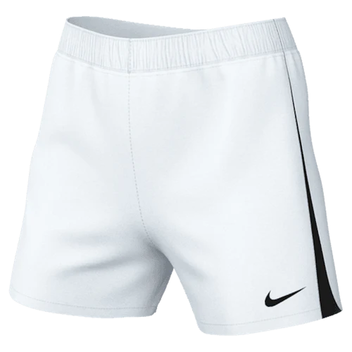 Nike Women's Knit Soccer Match Shorts White Black Black (Front)