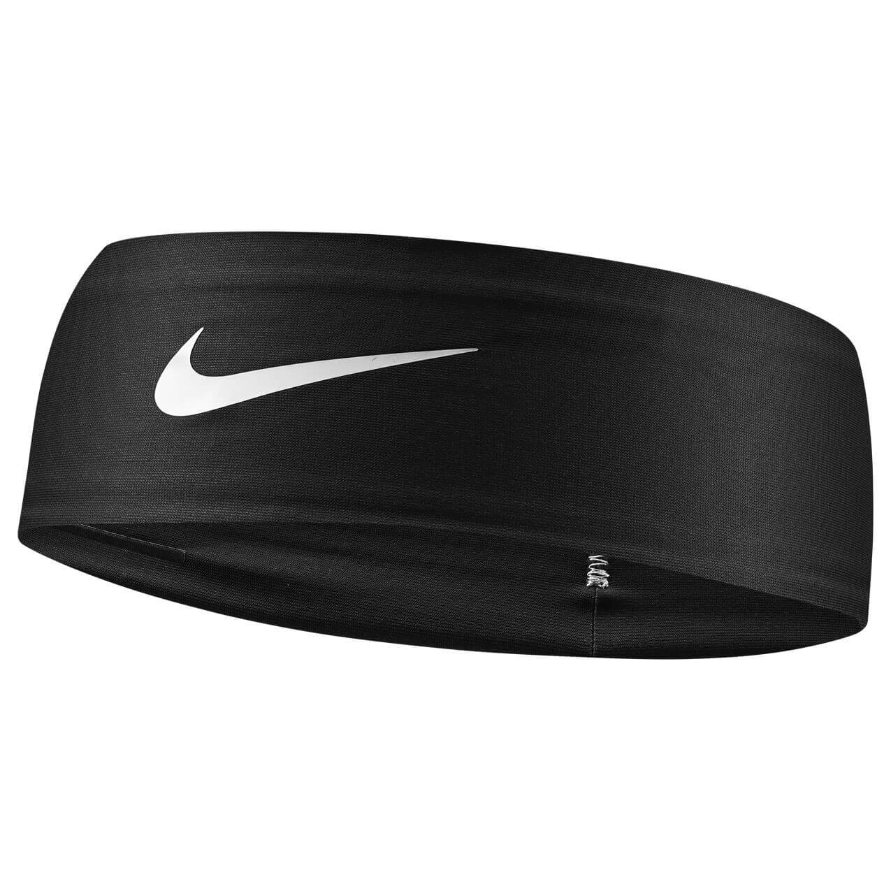 Nike Youth Dri-Fit Fury Classic Headband Black_White (Front)