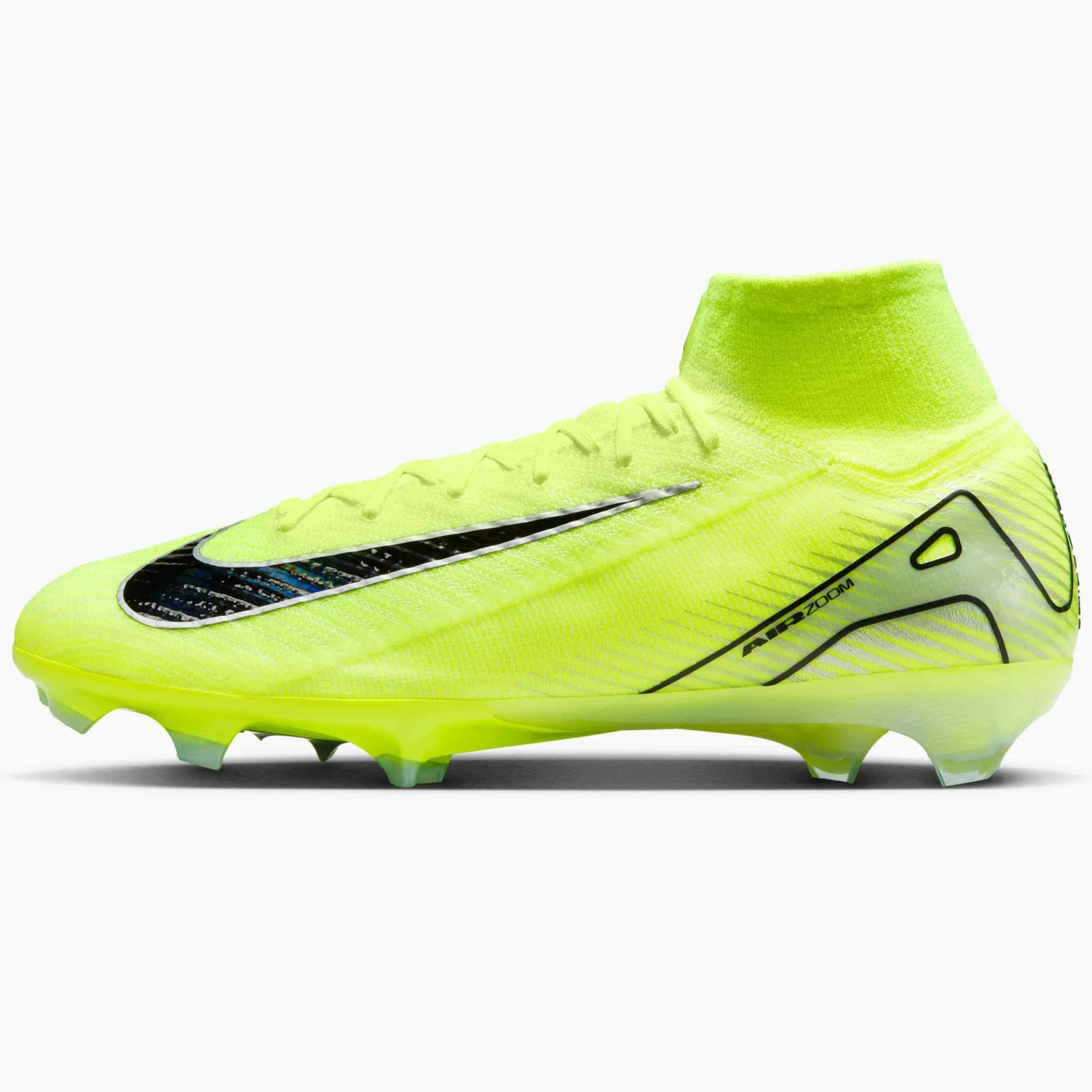 Nike Men s Zoom Mercurial Superfly 10 Elite FG Volt Black 9