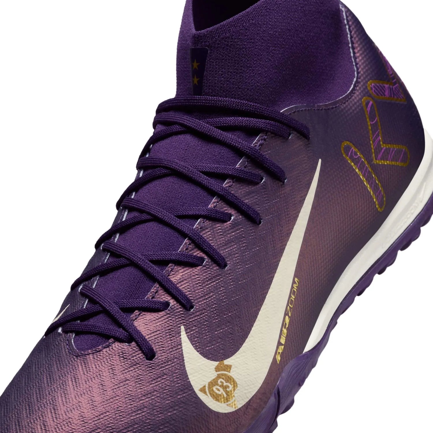 Nike Zoom Superfly 10 Academy KM Turf Soccer Shoes - Mbappe PE (SU25) (Detail 1)