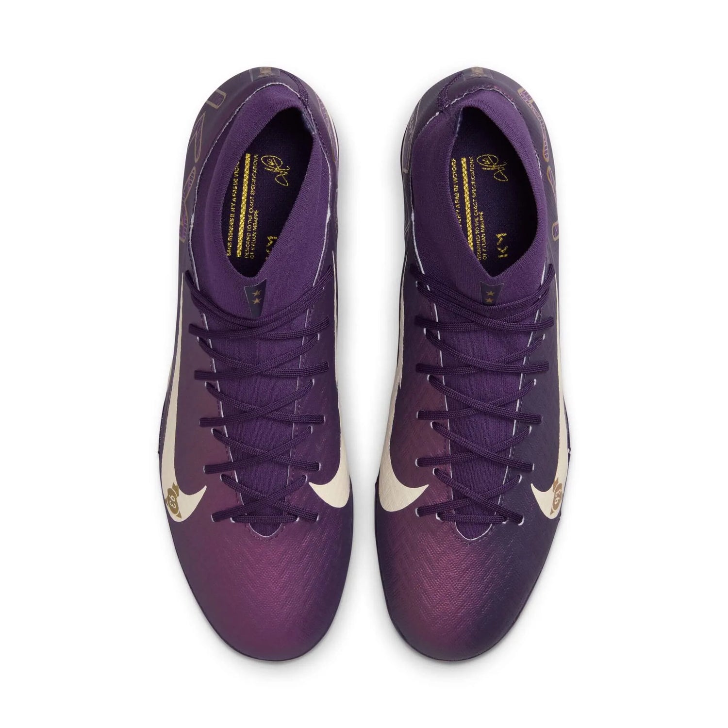 Nike Zoom Superfly 10 Academy KM Turf Soccer Shoes - Mbappe PE (SU25) (Pair - Top)