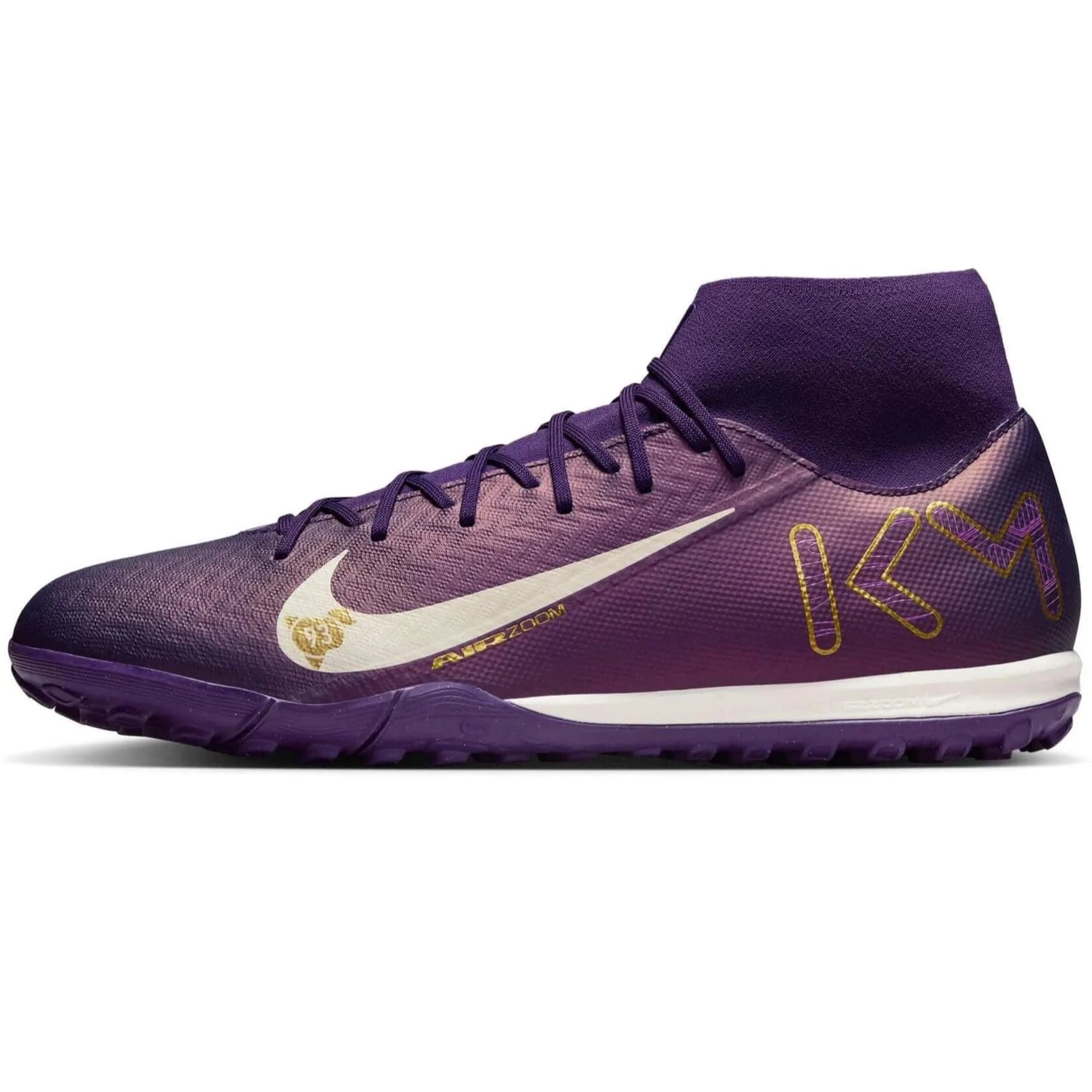 Nike Zoom Superfly 10 Academy KM Turf Soccer Shoes - Mbappe PE (SU25) (Side 1)