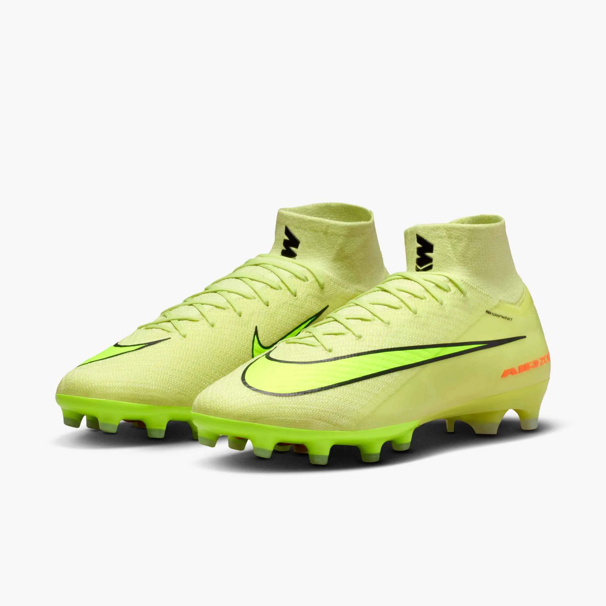 Nike Zoom Superfly 10 Elite Artificial Grass Pro Soccer Cleats - Max Voltage Pack (HO25) (Pair - Lateral)